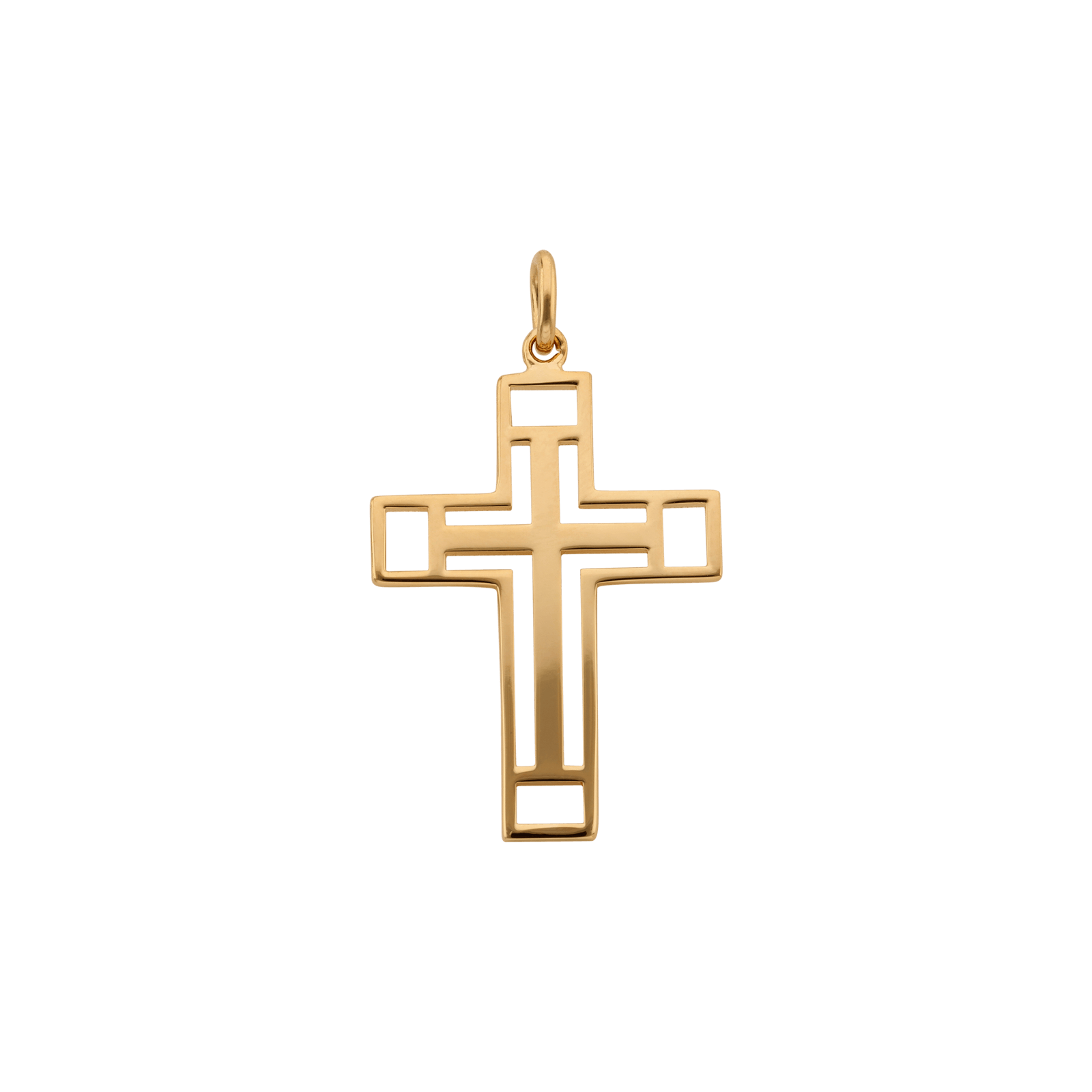 croix plaqué or ajouré