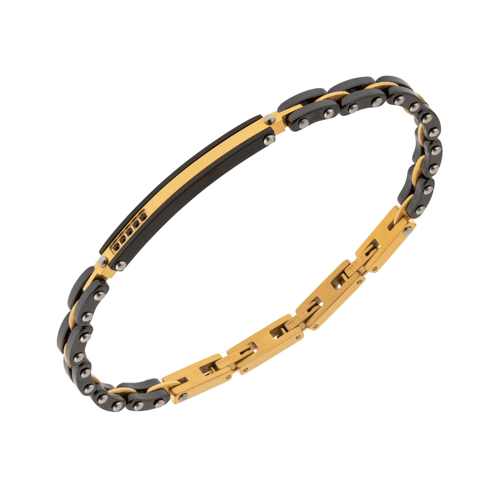 Bracelet Callas Acier doré 21cm