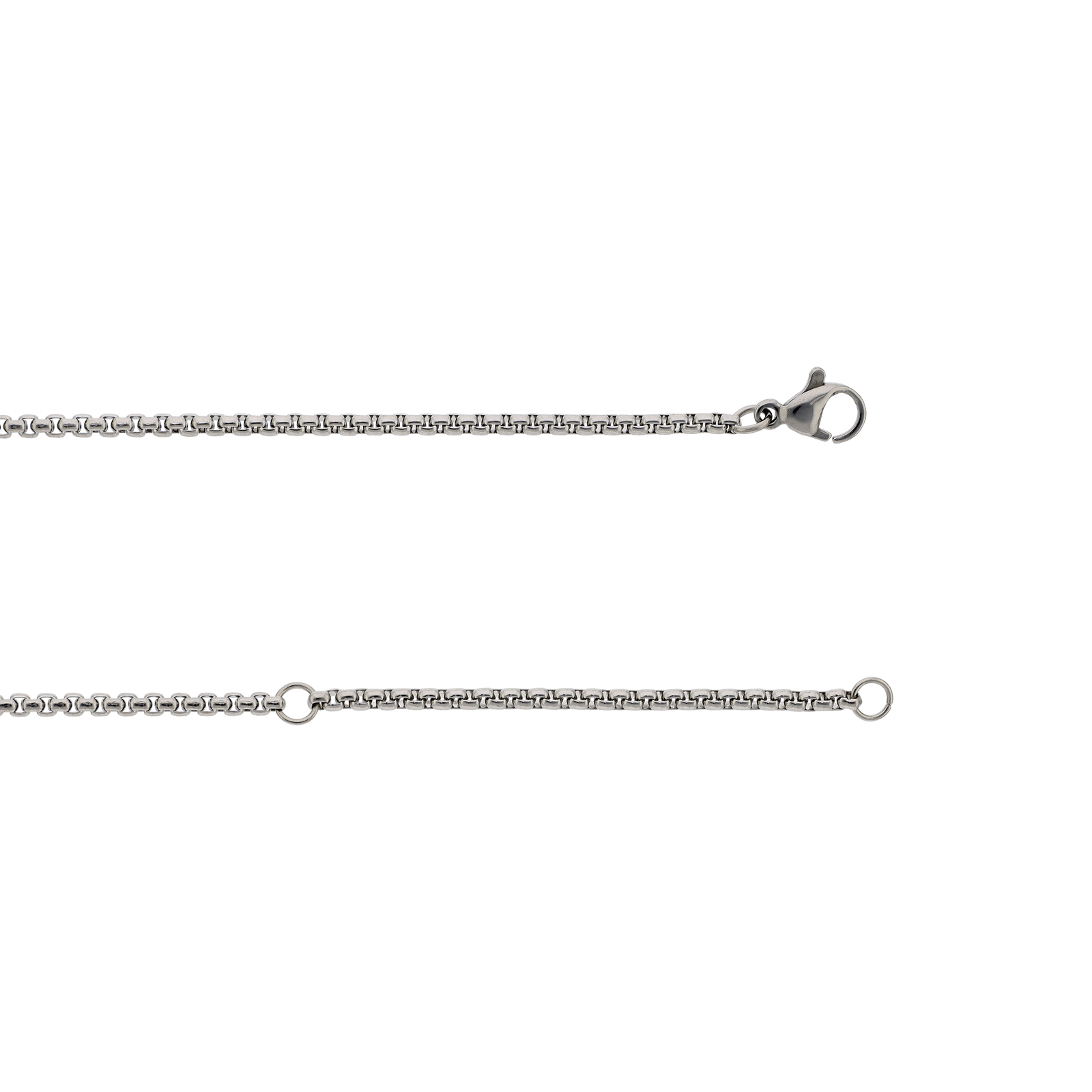 collier callas acier pendentif plaque noire mat et doré 55 plus 5 mm