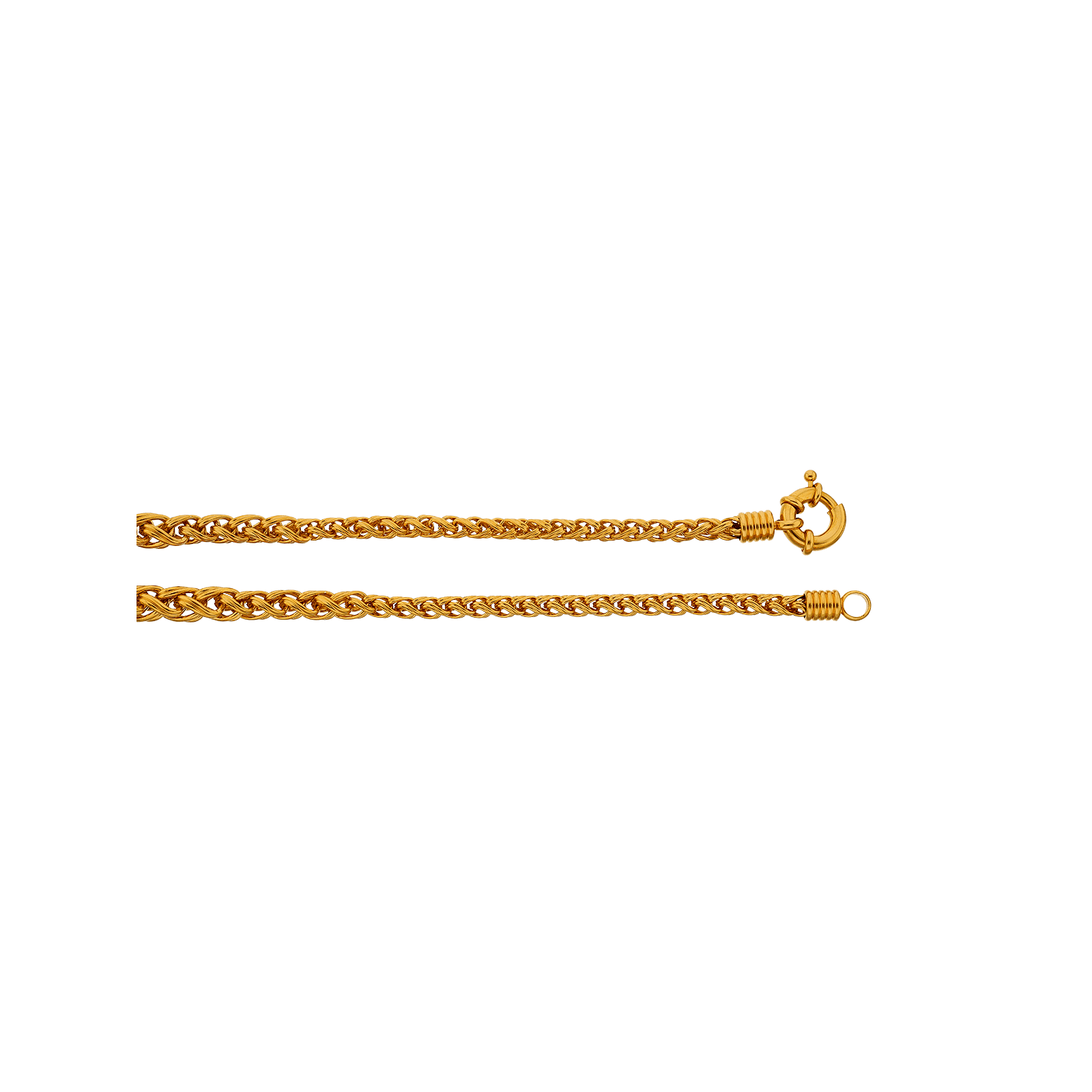 collier plaqué or fantaisie chute 45 cm