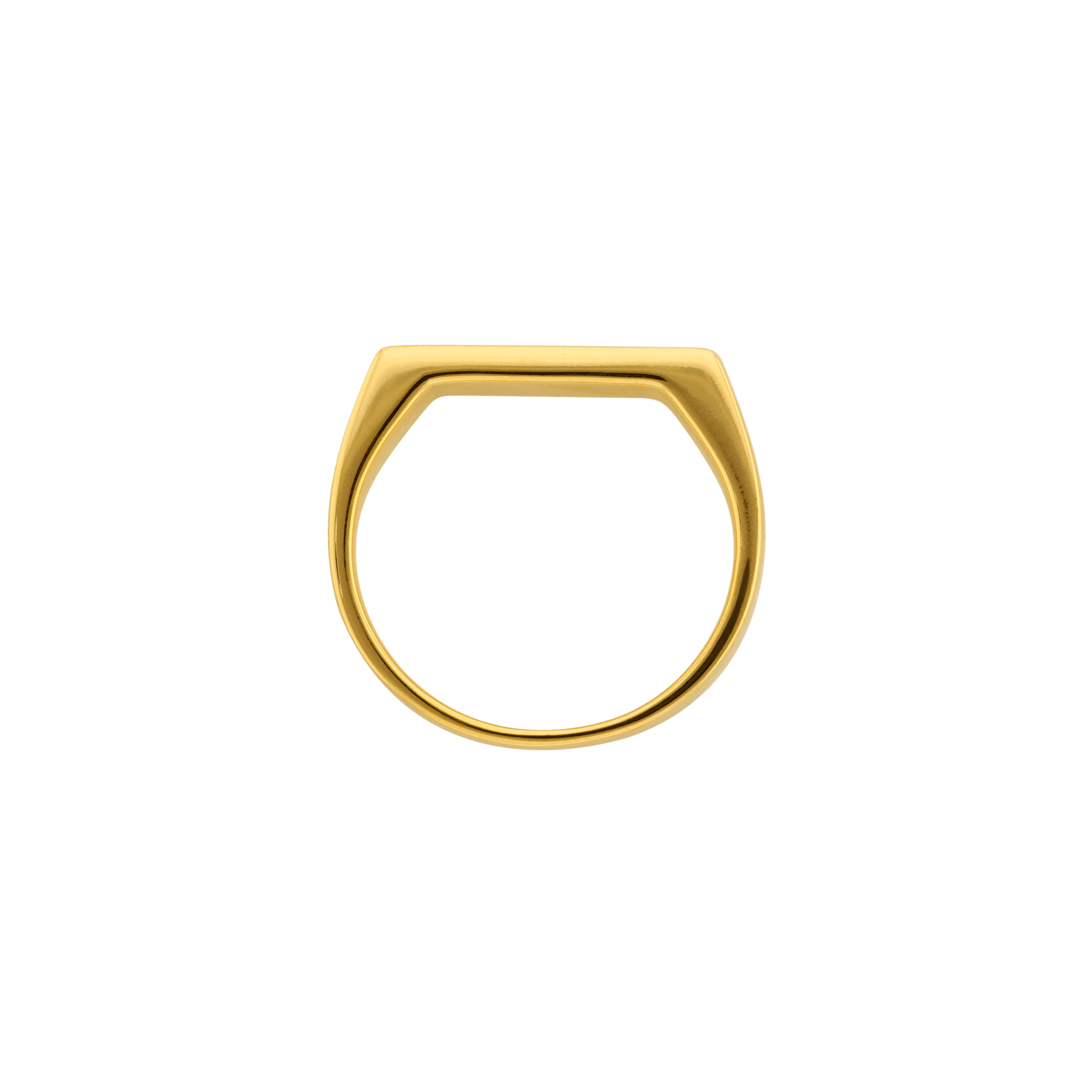Bague plaqué or rectangle