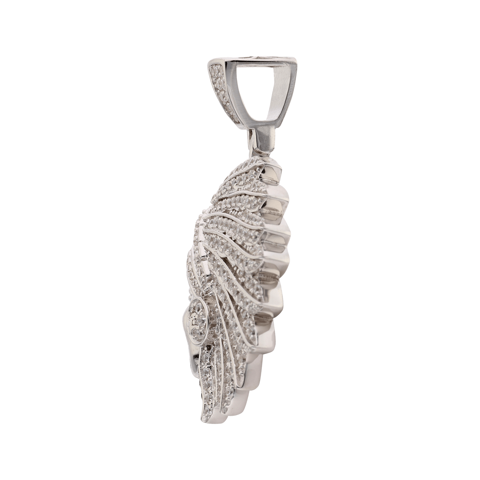 Pendentif Argent Rhodié Cheyenne Zirconia Cubique