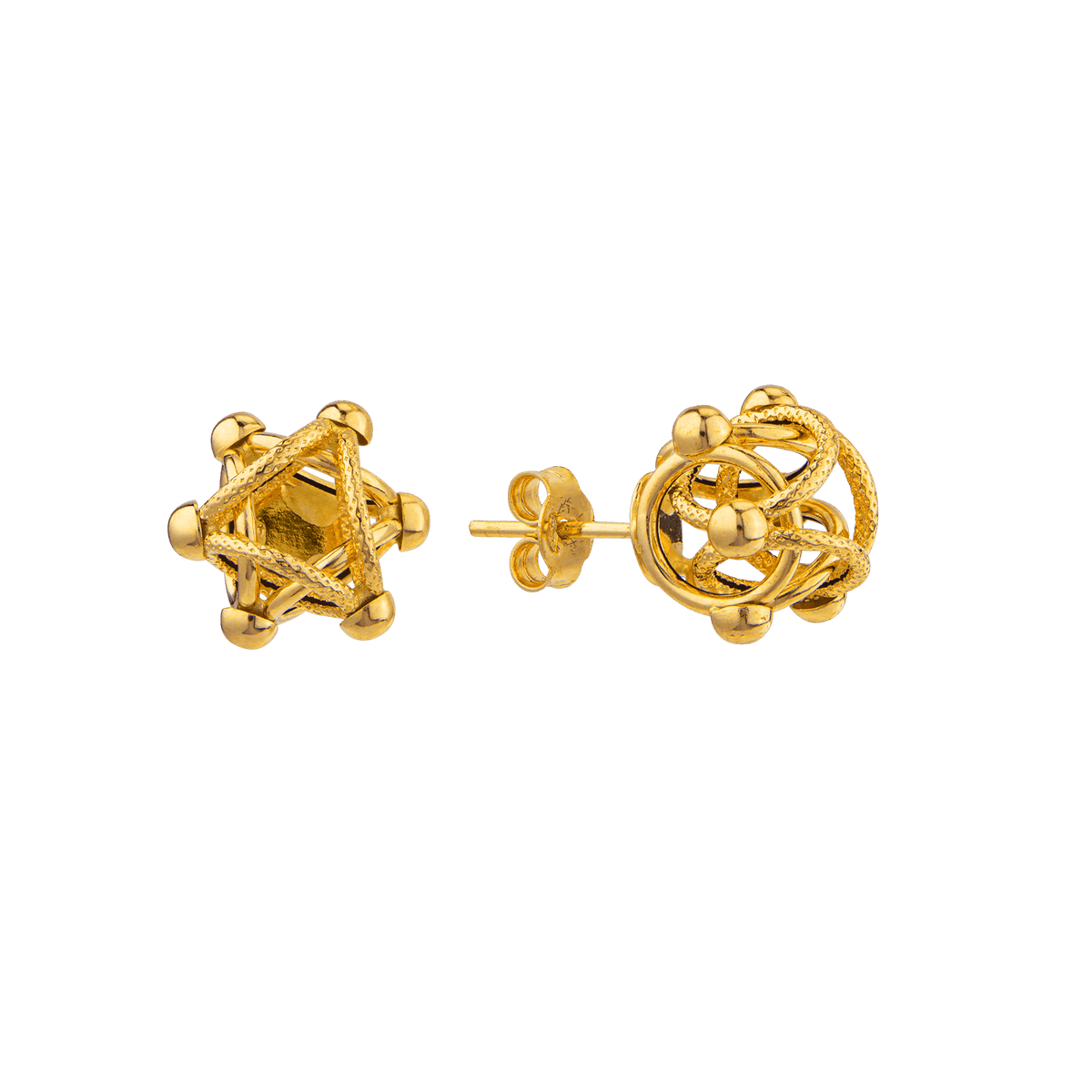Boucles D'oreilles Or 750 Cyclone 12mm