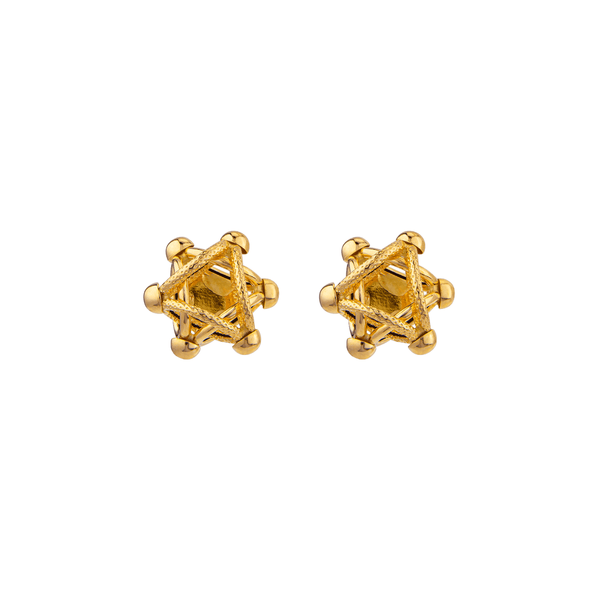 Boucles D'oreilles Or 750 Cyclone 10mm