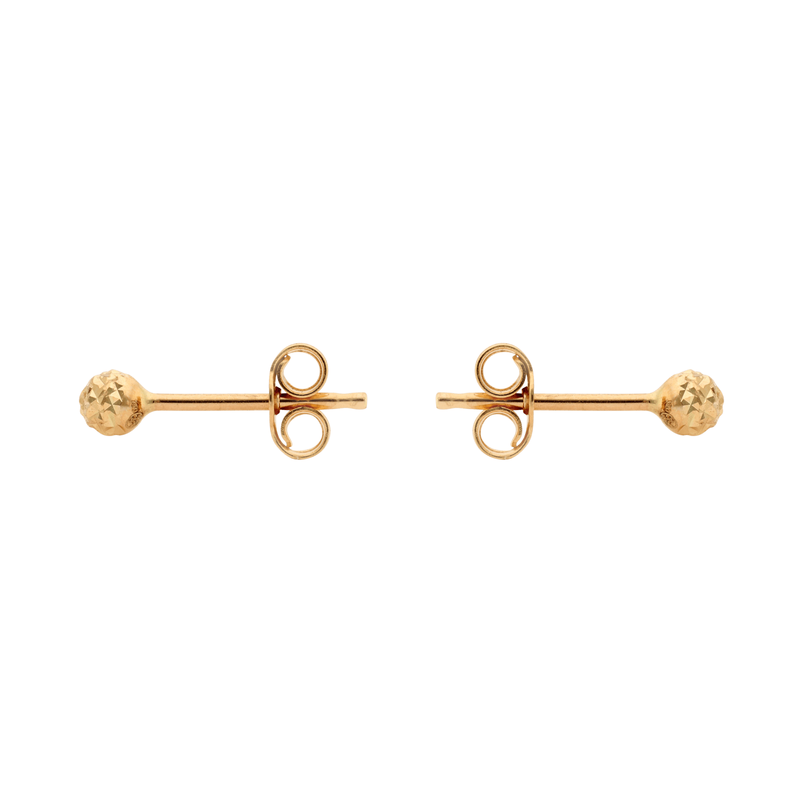 Boucles d'oreilles boule facettée 3mm