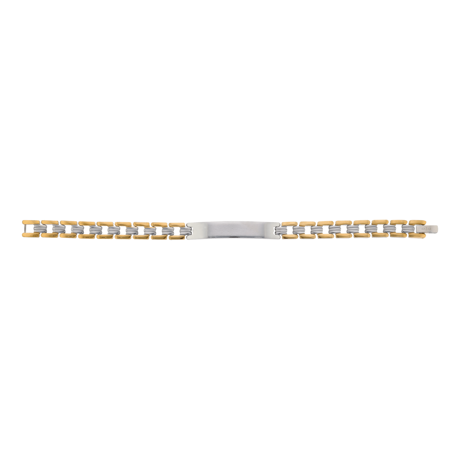Bracelet Callas Identité Acier Bicolore 21 centimètres