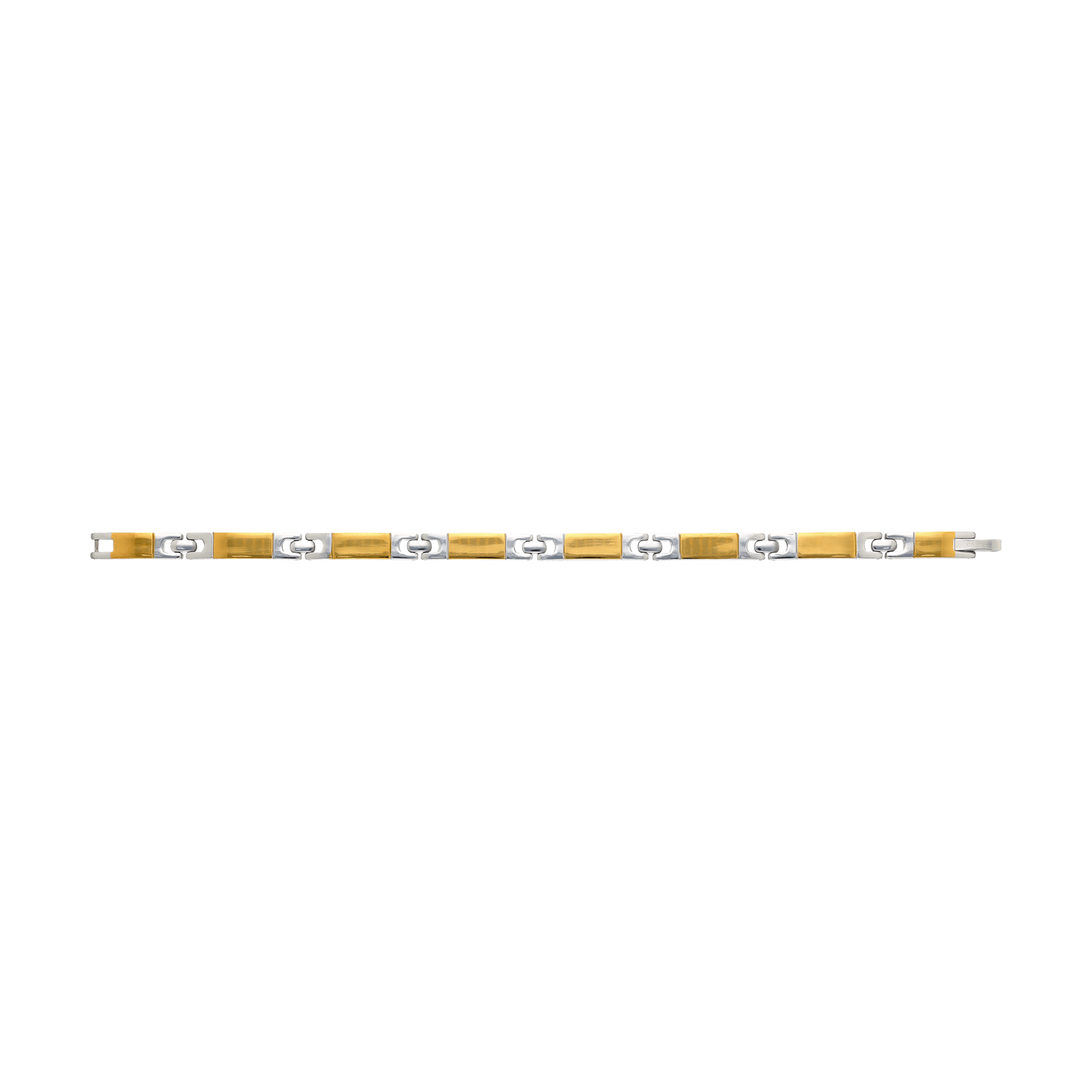 Bracelet Callas Plaqué Acier Bicolores 21 centimètres
