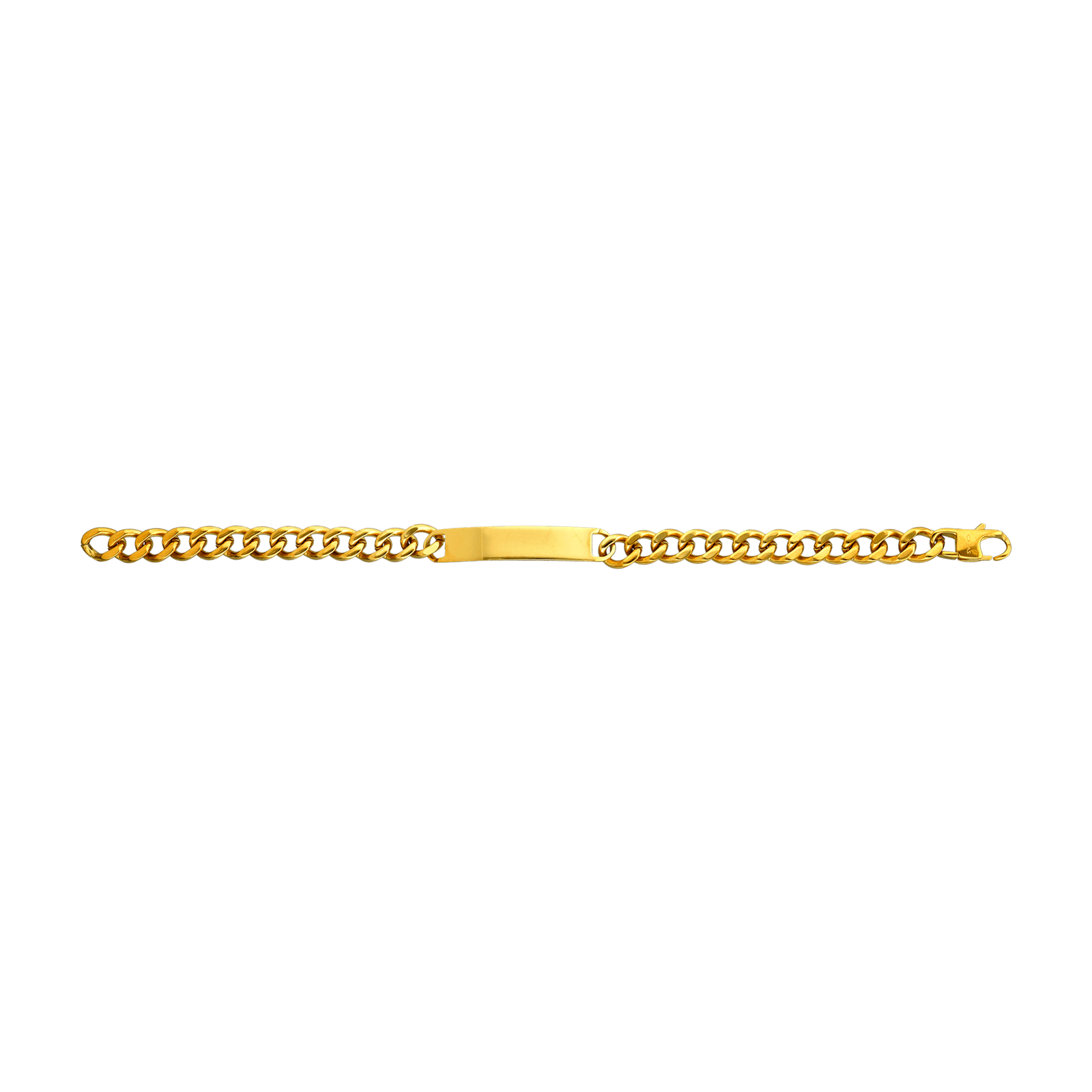Bracelet Callas Acier doré Gourmette 21 centimètres