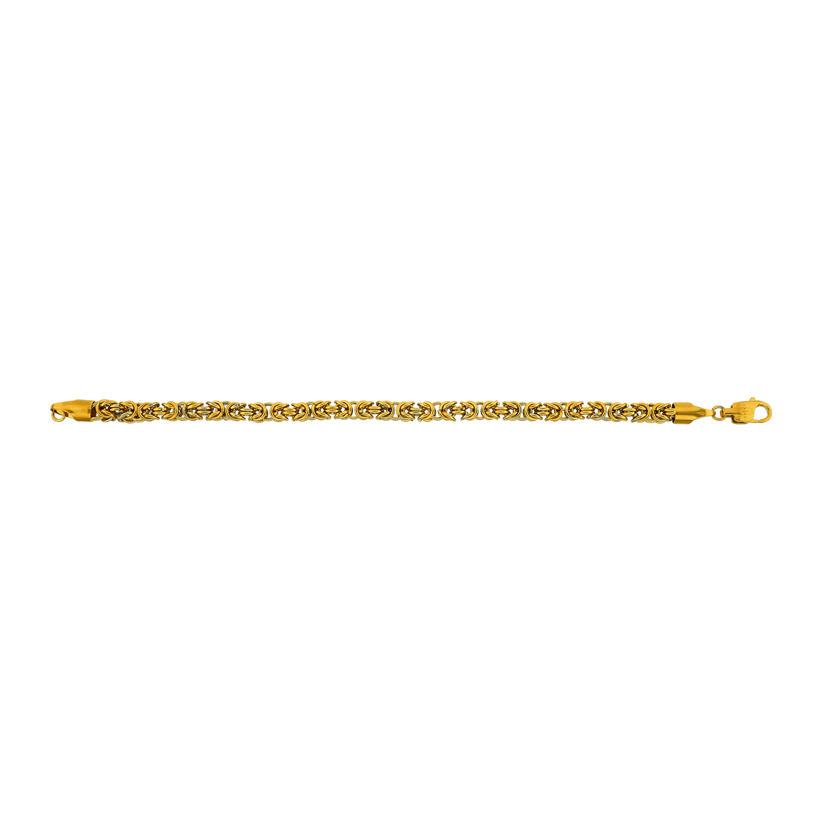 Bracelet Callas Acier doré maille Royal 22 centimètres