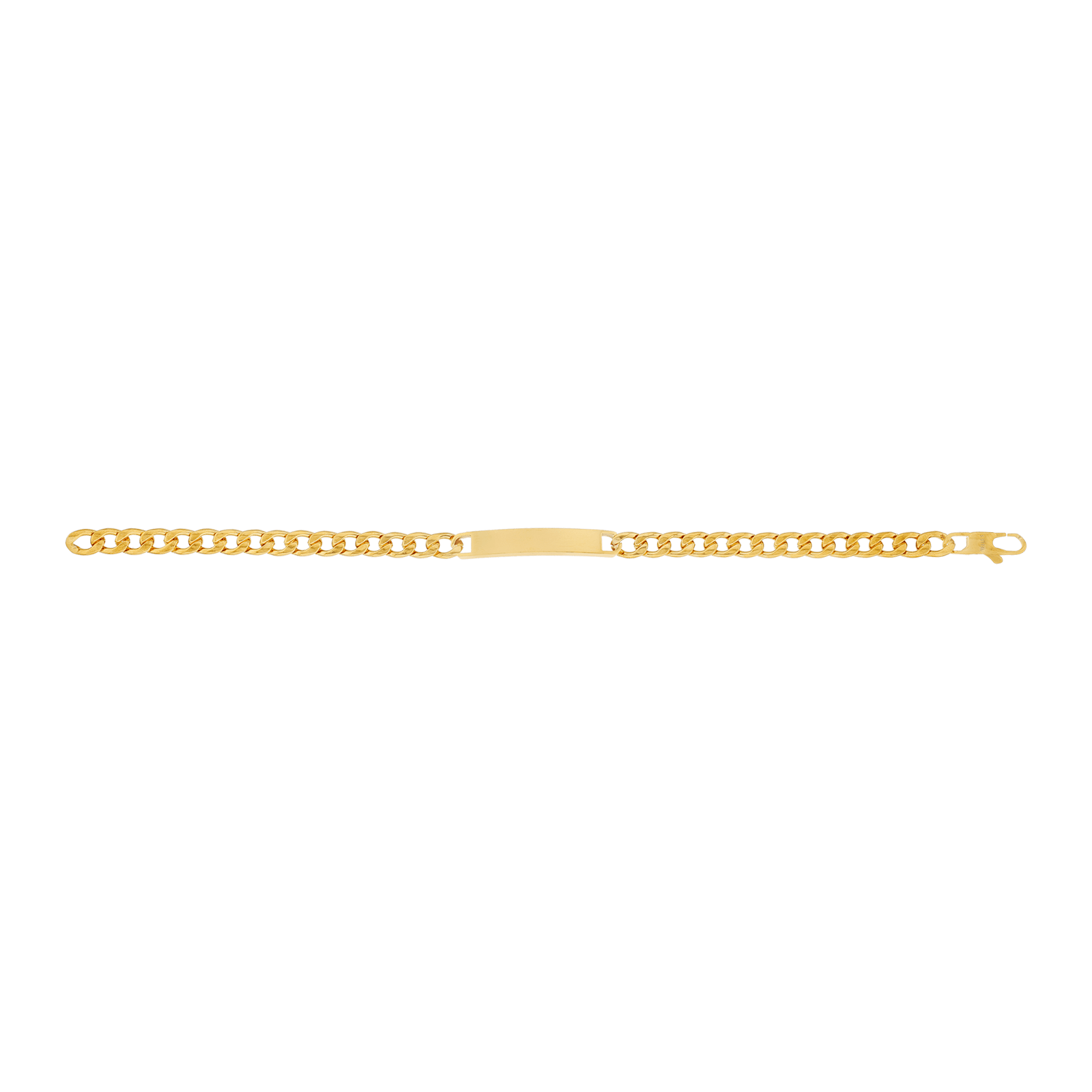 Gourmette Callas en acier doré, 21 cm
