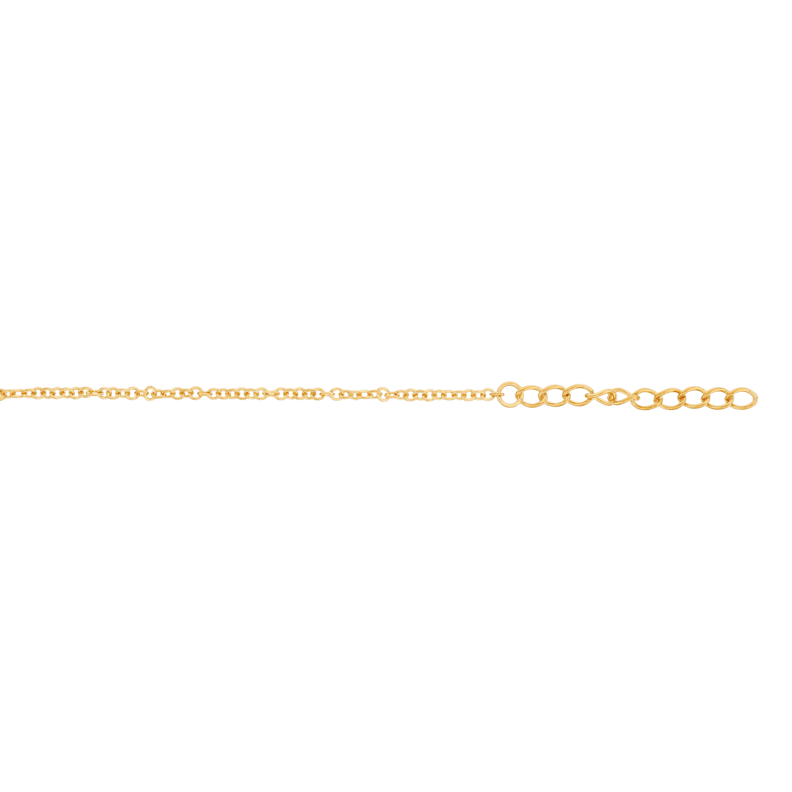Bracelet Callas en acier doré centre cœur ajouré, 16 cm avec rallonge de 3 cm