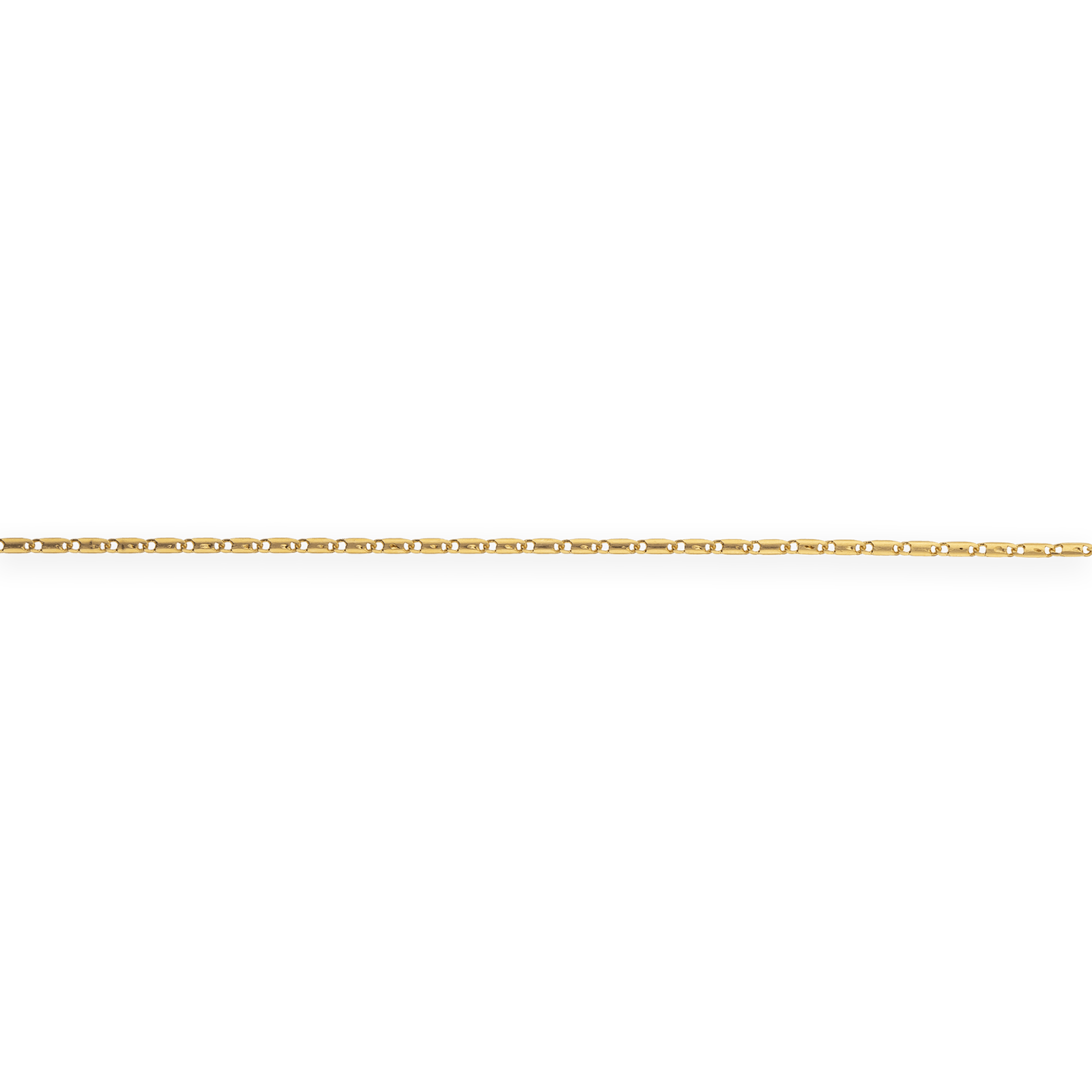 Chaîne Cheville Plaqué Or Maille Diamantée