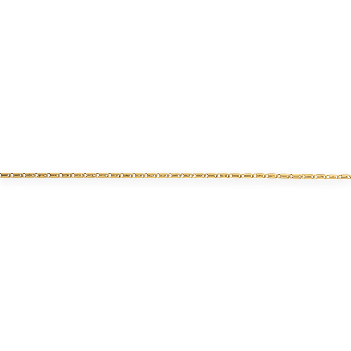 Chaîne Cheville Plaqué Or 25 à 28cm Maille Diamantée 1.6mm