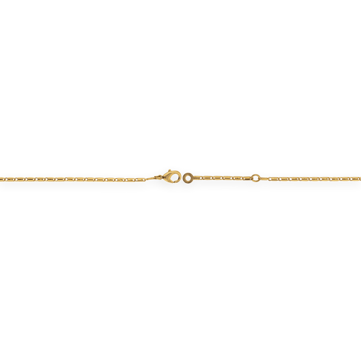 Chaîne Cheville Plaqué Or 25 à 28cm Maille Diamantée 1.6mm