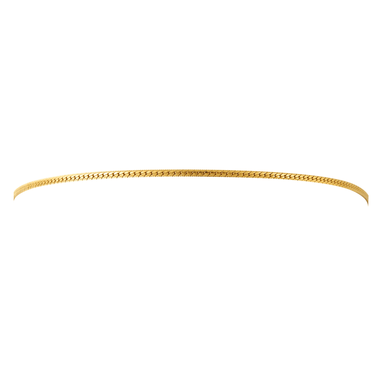 Chaîne Cheville Plaqué Or 25 à 28cm Maille Serpent 2mm