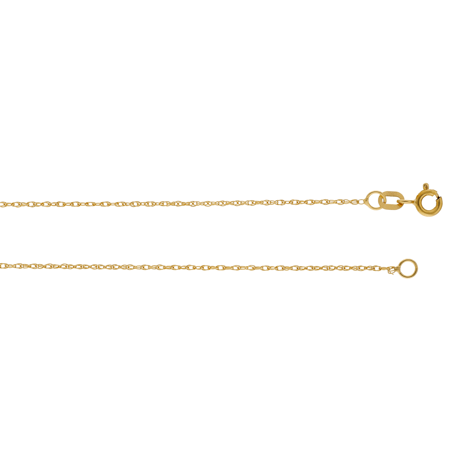 Collier forçat double 0.7 millimètres 45 centimètres