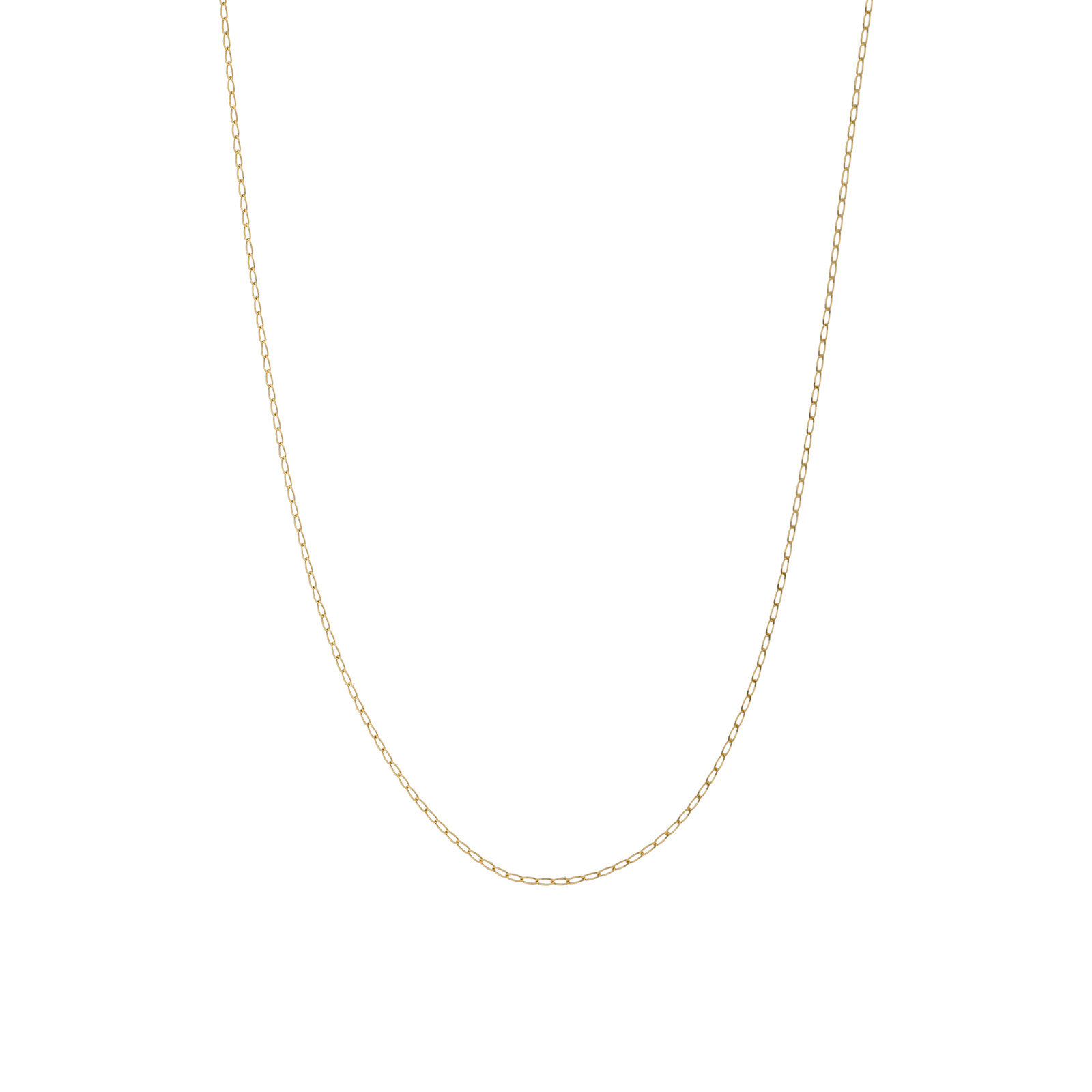 Collier Gourmette cheval limée 0.8 millimètres 50 centimètres