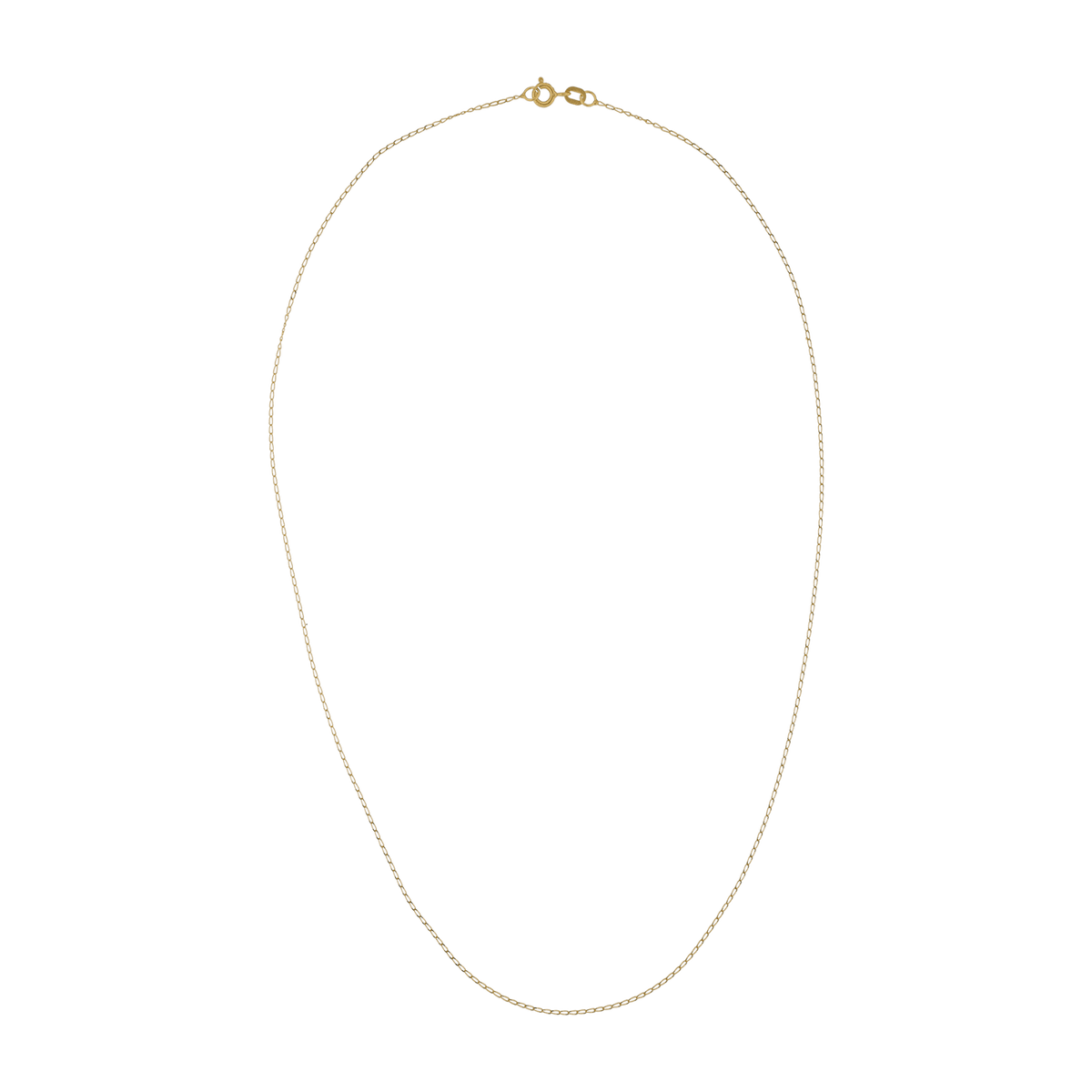 Collier Gourmette cheval limée 0.8 millimètres 50 centimètres