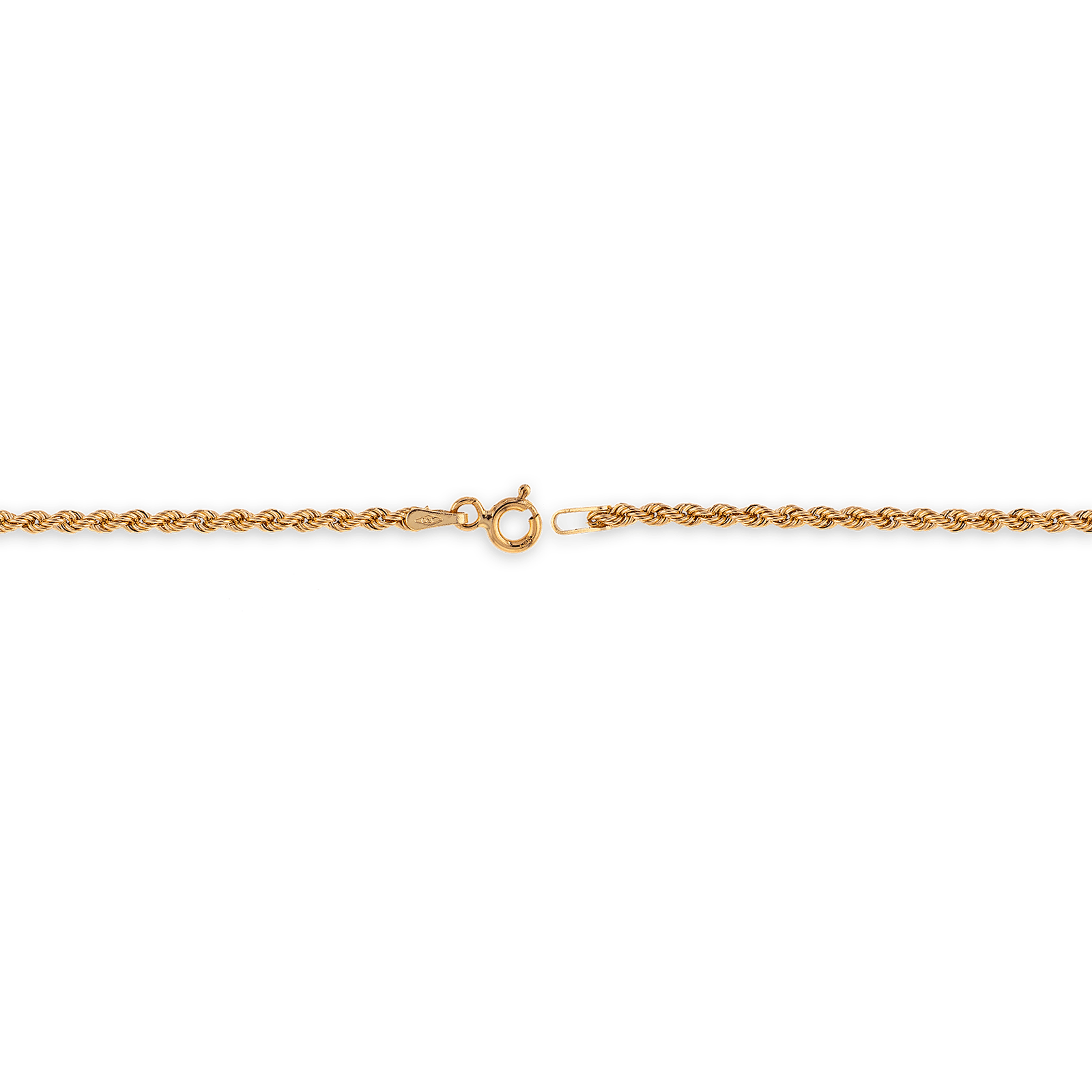 Collier or maille corde légère