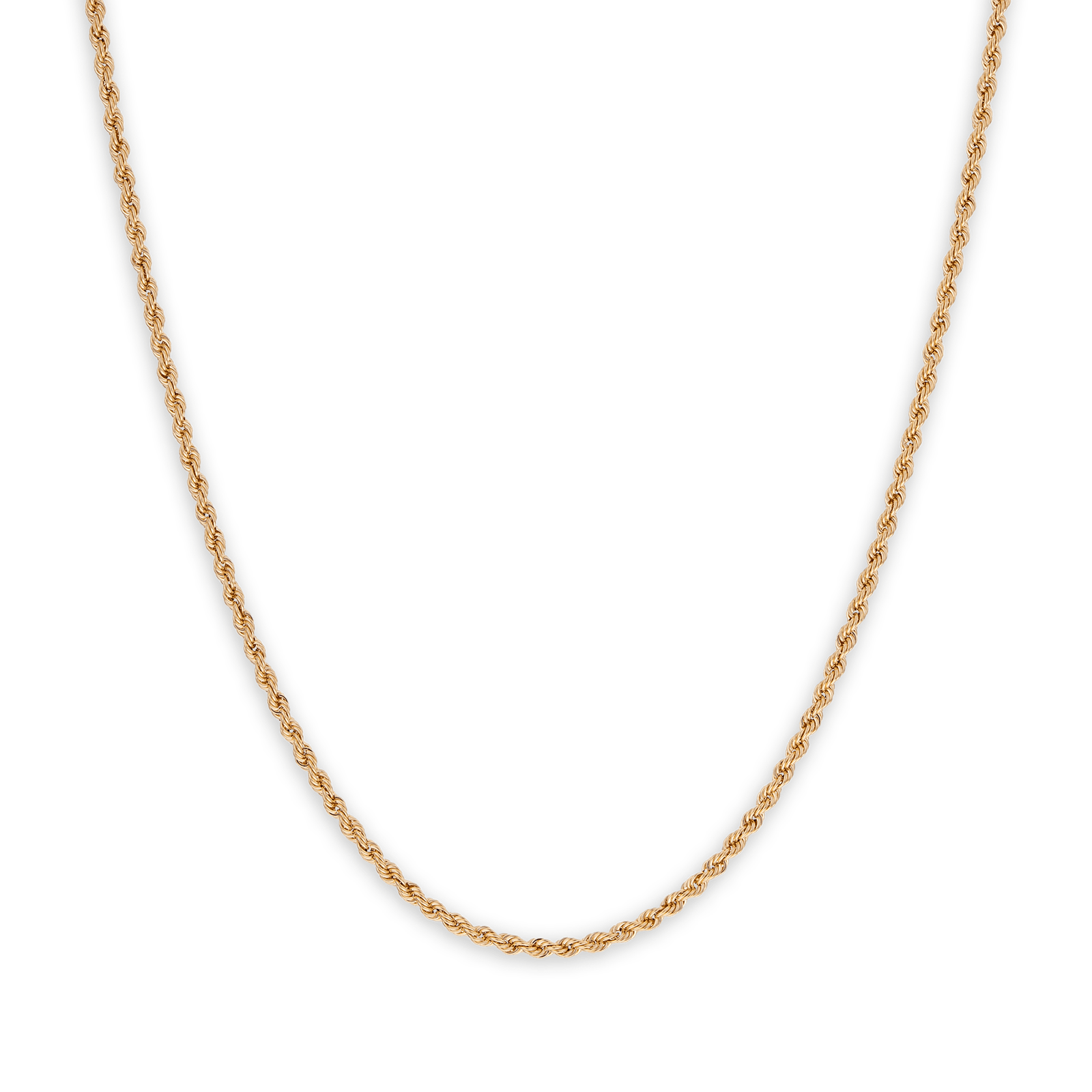 Collier or maille corde légère