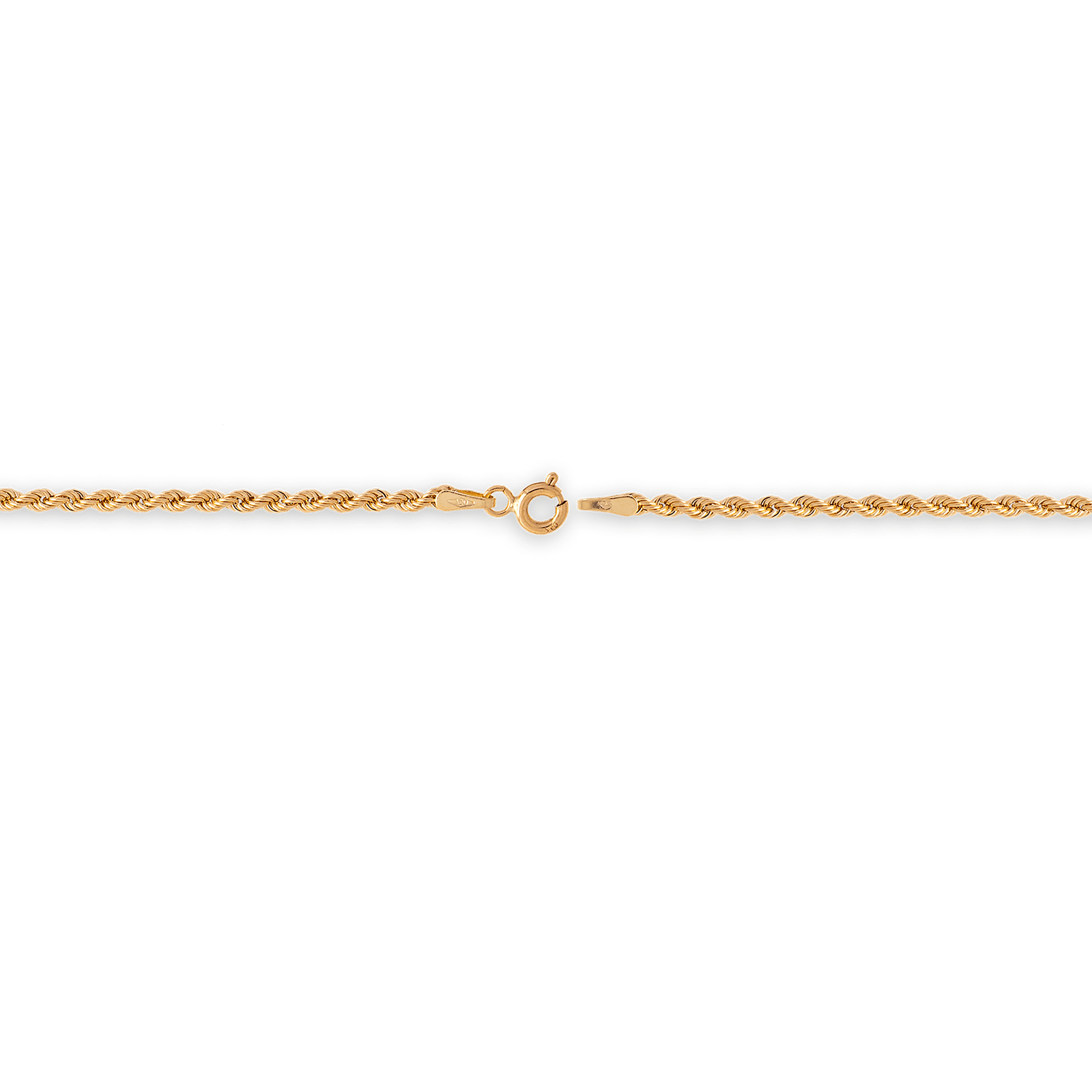 Collier or maille corde légère