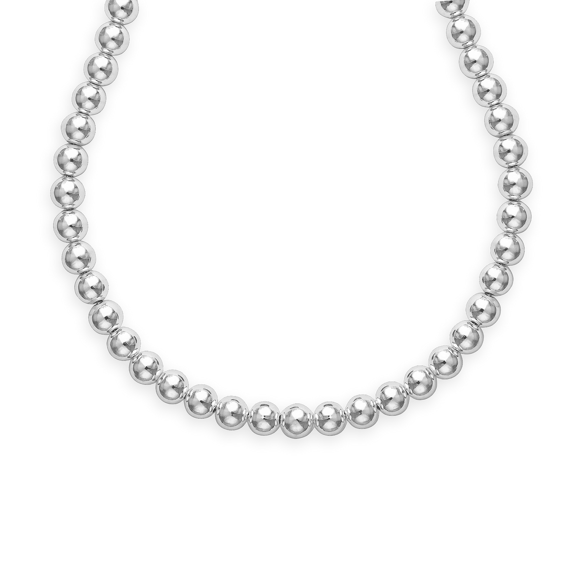Collier Argent 925 Boules 6mm 45cm
