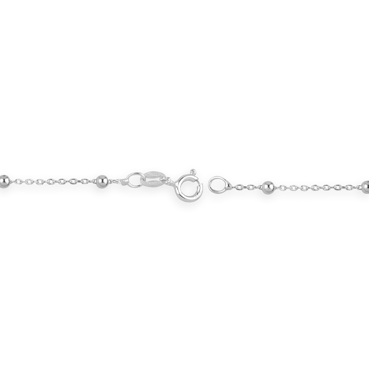 Bracelet Argent 925 1.2mm Boules 2.5mm 19cm