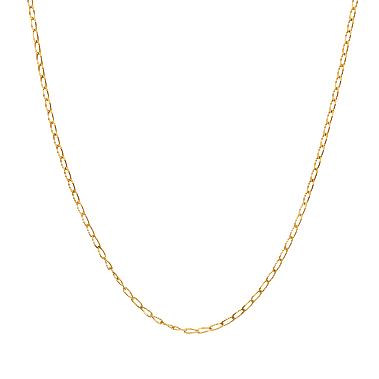 Collier Gourmette cheval limée 1.4 millimètres 60 centimètres