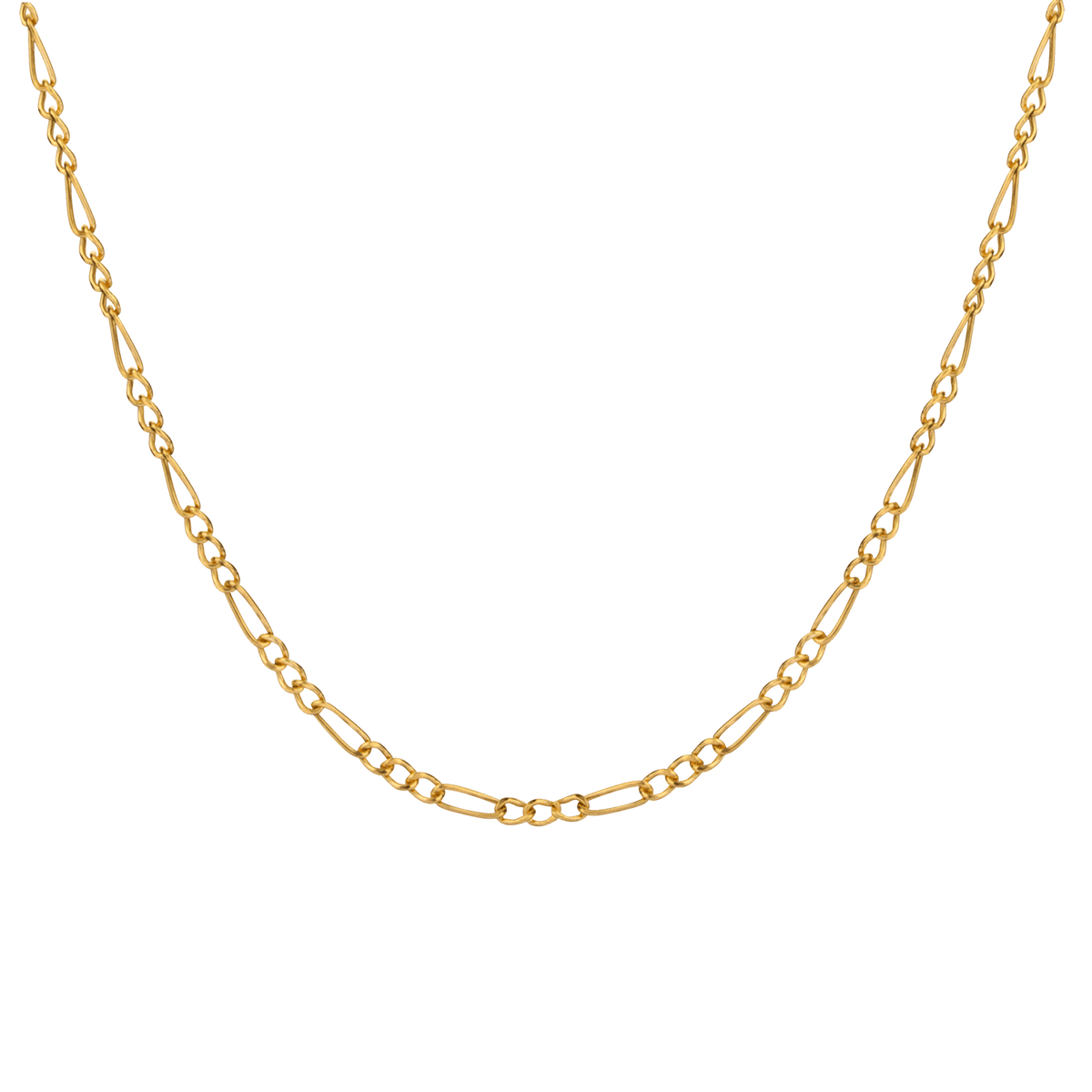 Collier Chaîne Or 750 Maille Cheval Alterné Creux 2.3mm 45cm