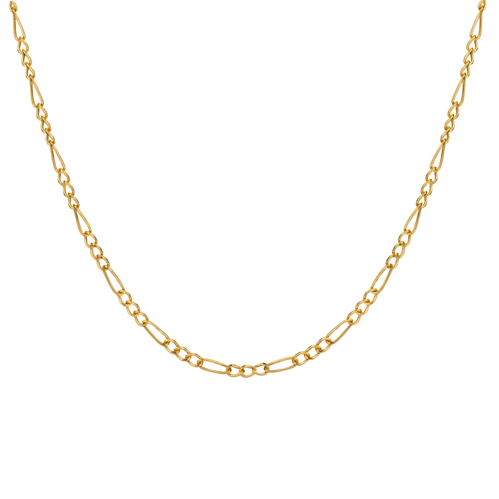 Collier Chaîne Maille Cheval Alterné 2.3mm 50cm Or750