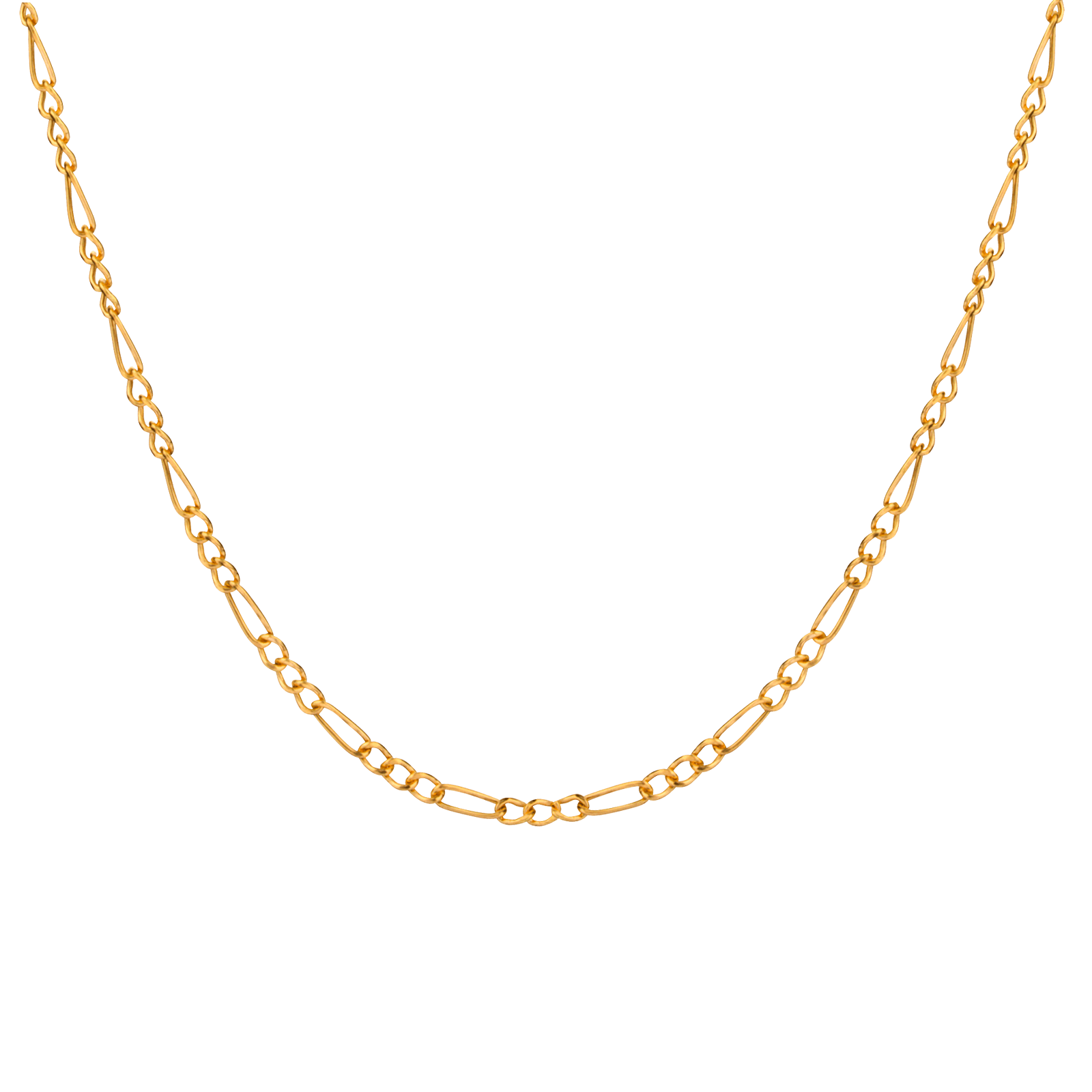 Collier Chaîne Maille Cheval Alterné 2.3mm 50cm Or750