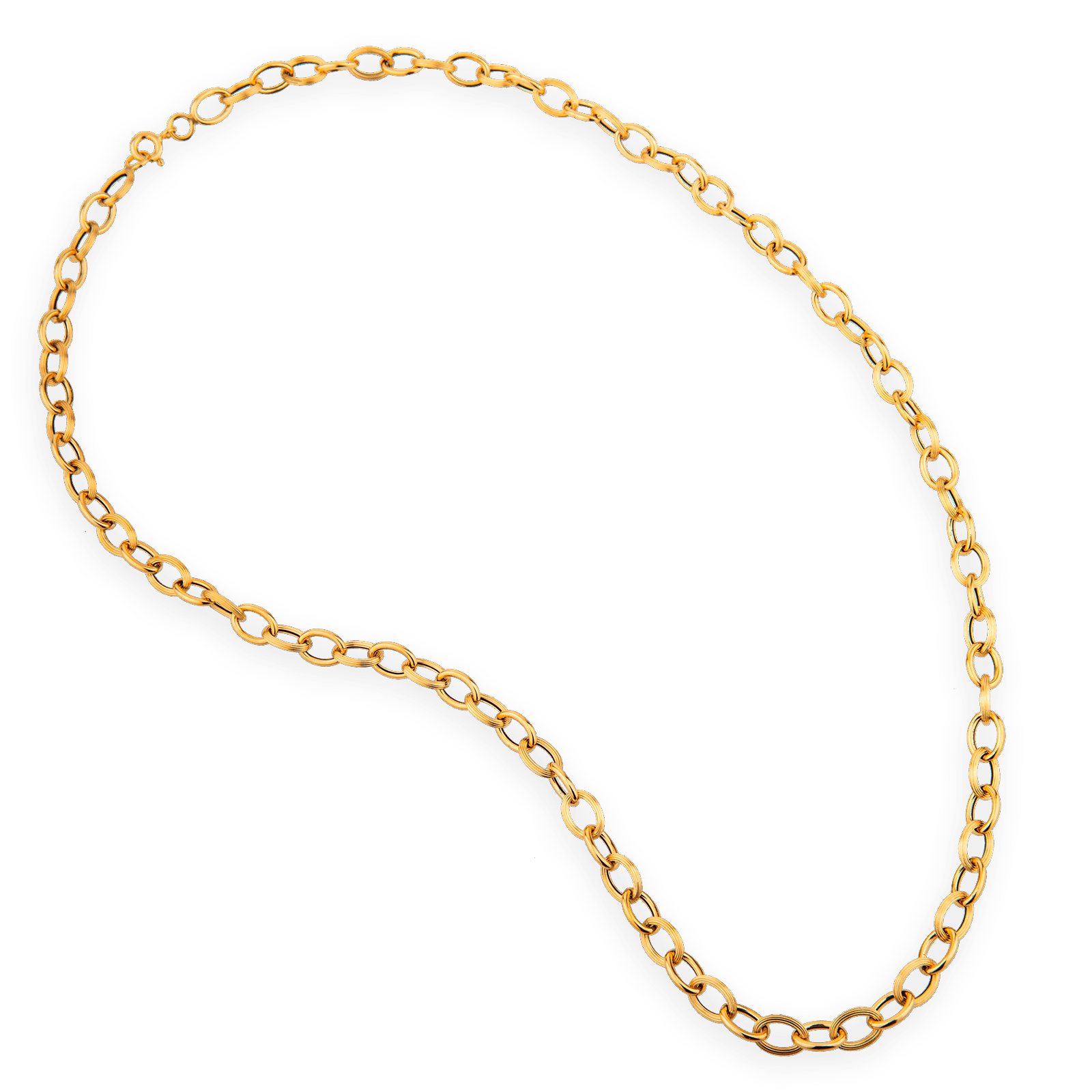 Collier Or 750 Maille Forçat Antillais 5mm 45cm