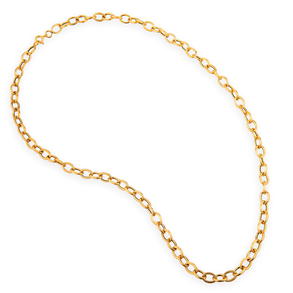 Collier Or 750 Maille Forçat Antillais 5mm 45cm