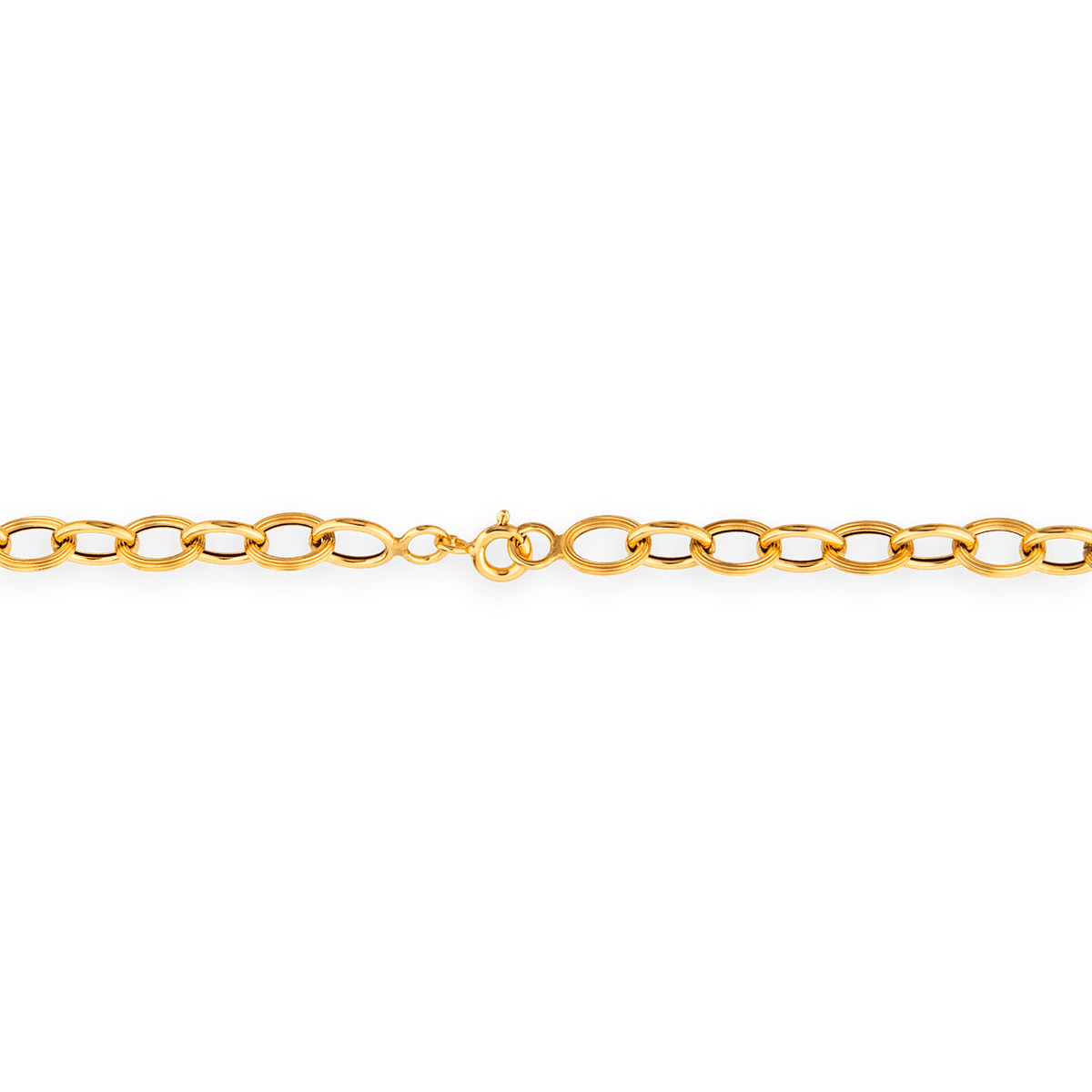 Collier Or 750 Maille Forçat Antillais 5mm 45cm
