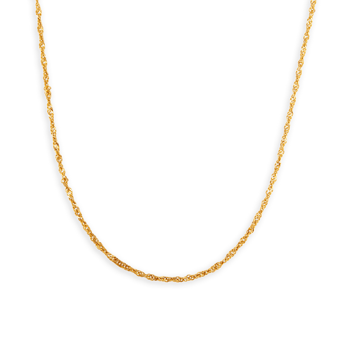COL SINGAPOUR OR CREUX 1.8MM 45CM
