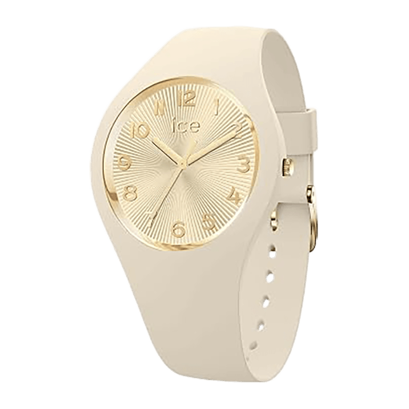 Montre Femme Ice-Watch ICE Champagne Almond Skin Silicone Beige/Doré – 025251
