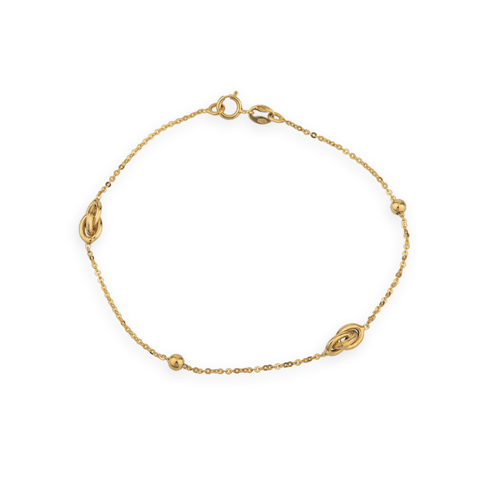 Collier chevalière ultra plate alternée un plus un 3,7 millimètres 50 centimètres