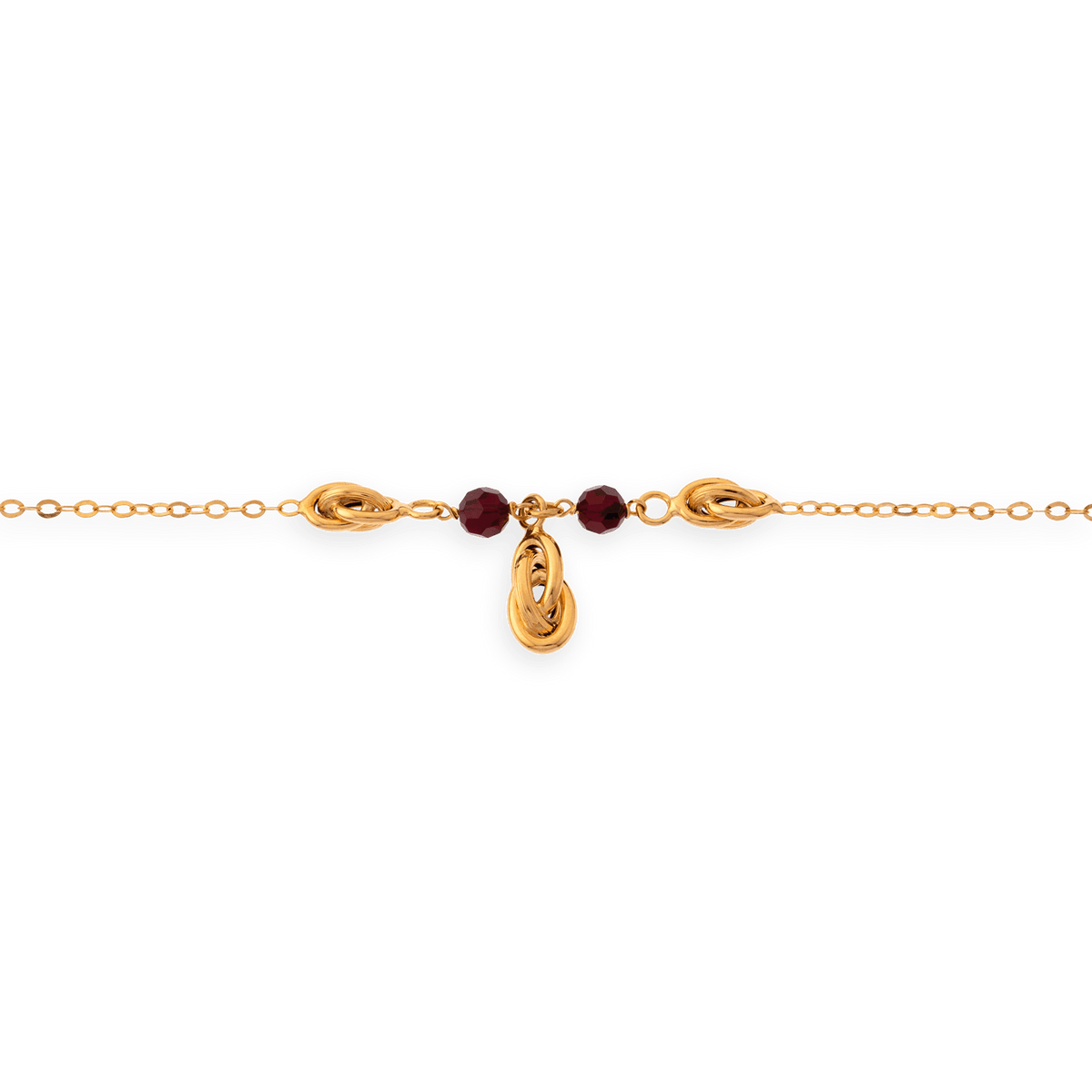 Collier Or 750 Maille Cheval Alterné Plat Creux 3.7mm 60cm