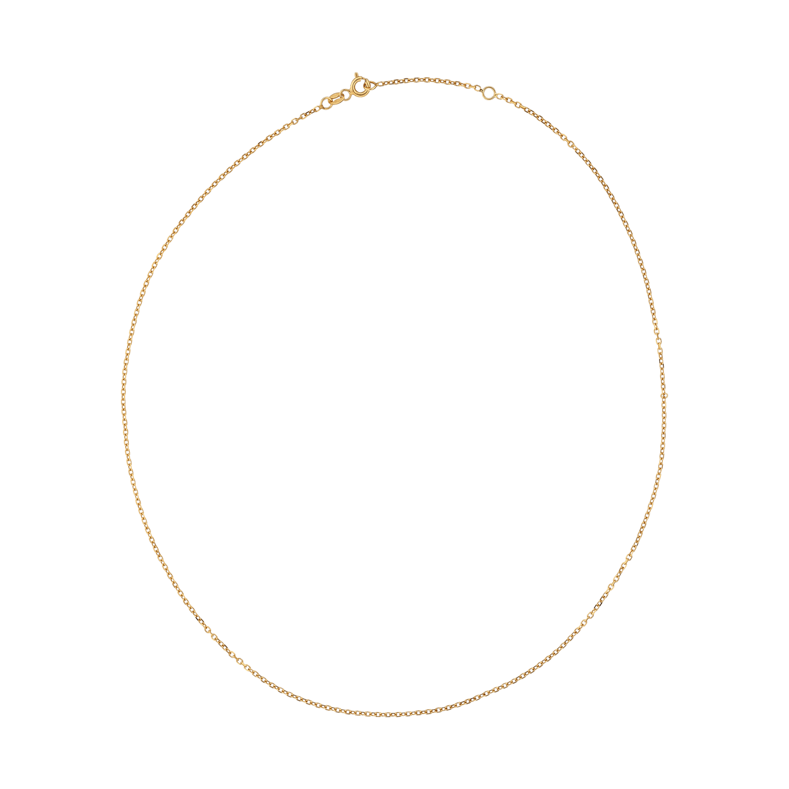Collier forçat Diamanté 1.4 millimètres 45 centimètres