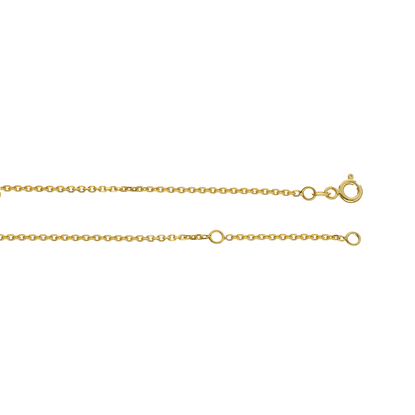 Collier forçat Diamanté 1.6 millimètres 45 centimètres