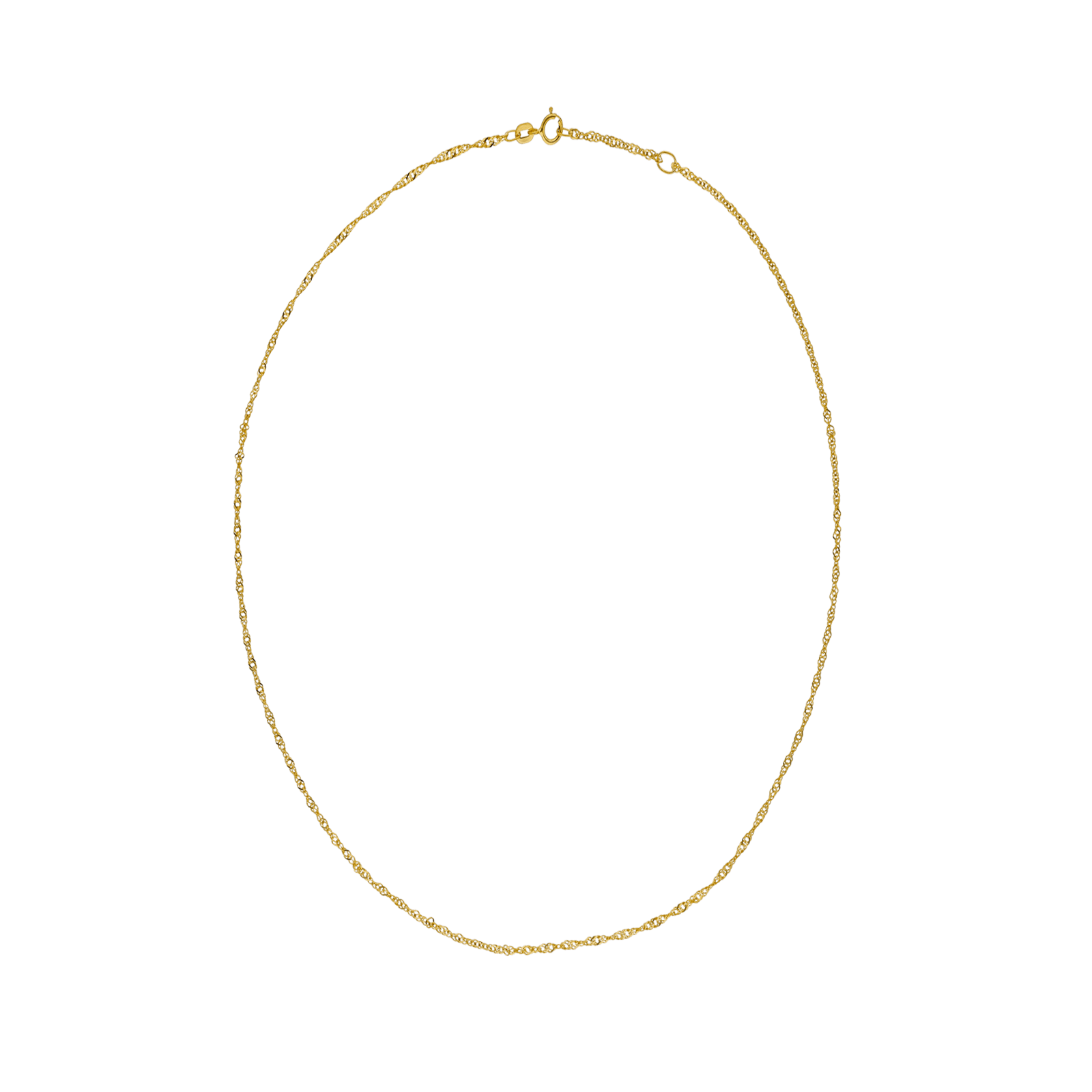 Collier singapour 1.6 millimètres 40 centimètres