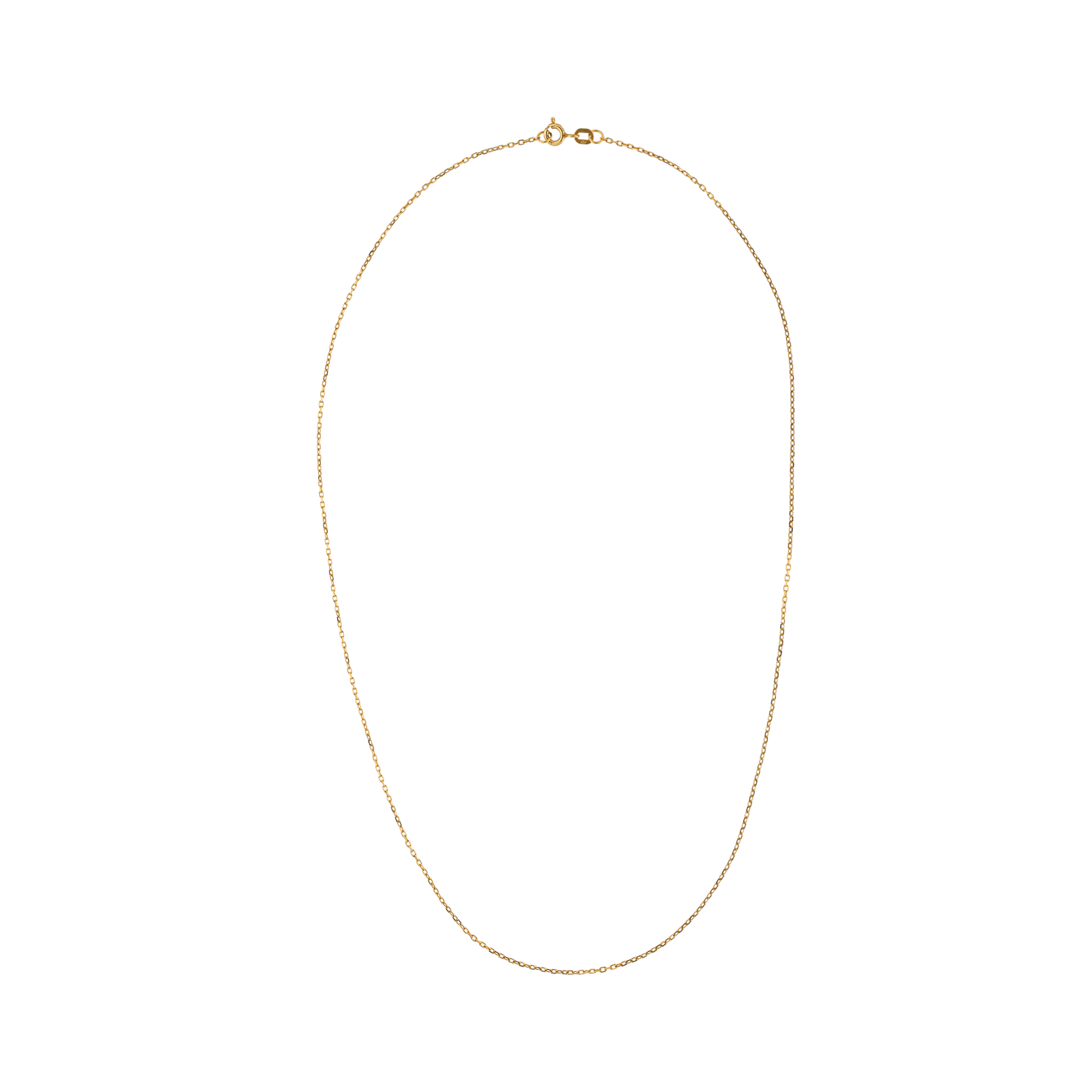 Collier forçat clair Diamanté 1.1 millimètre 50 centimètres