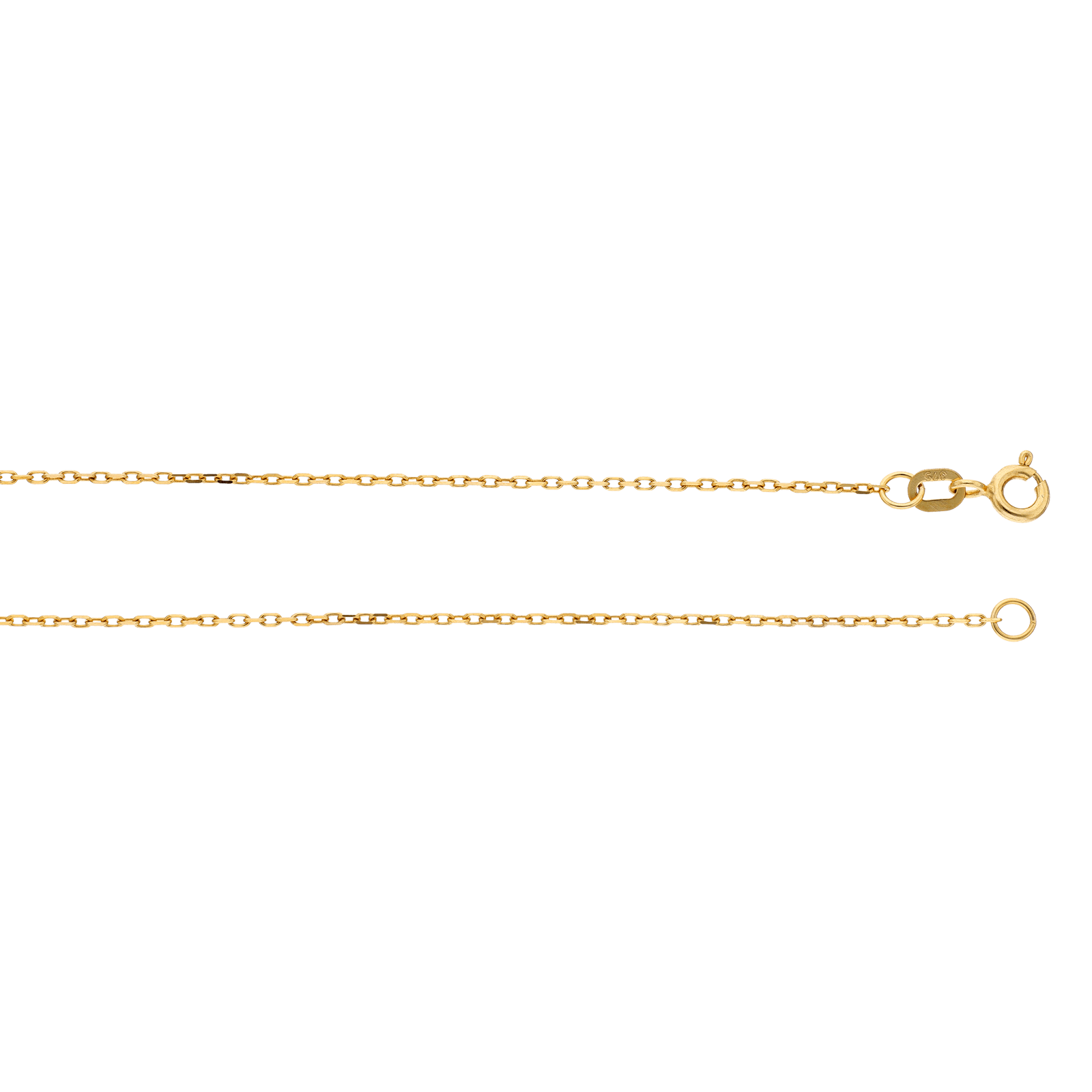 Collier forçat clair Diamanté 1.1 millimètre 50 centimètres