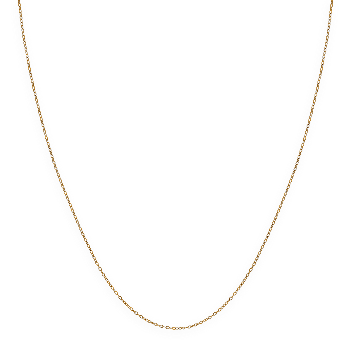 Collier Chaîne Or 375 Maille Forçat Miroir 0.9mm 45cm