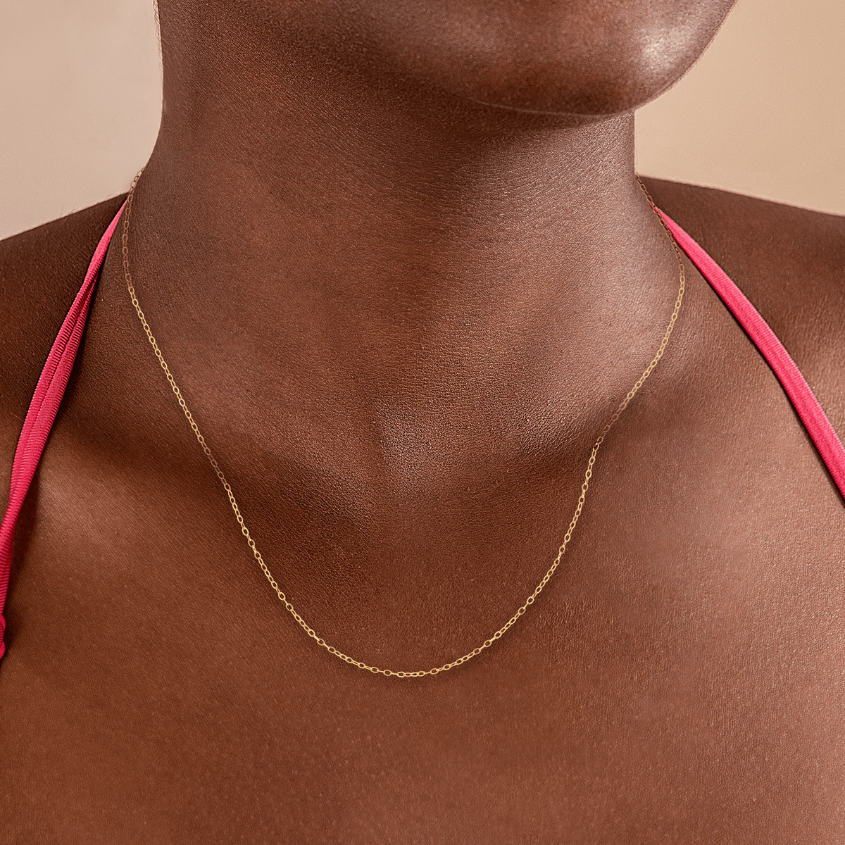 Collier Chaîne Or 375 Maille Forçat Miroir 0.9mm 45cm