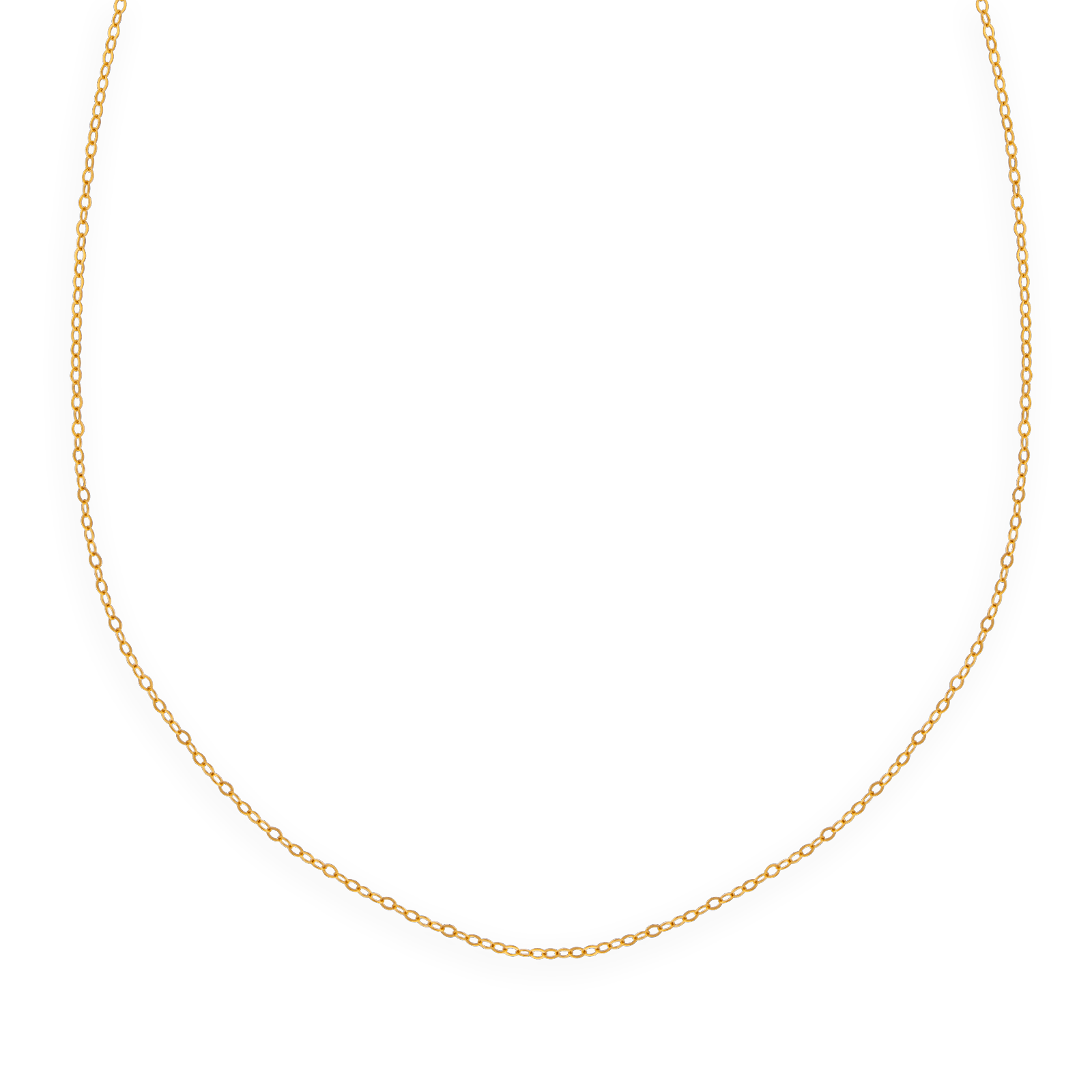 Collier chaîne or maille forçat miroir