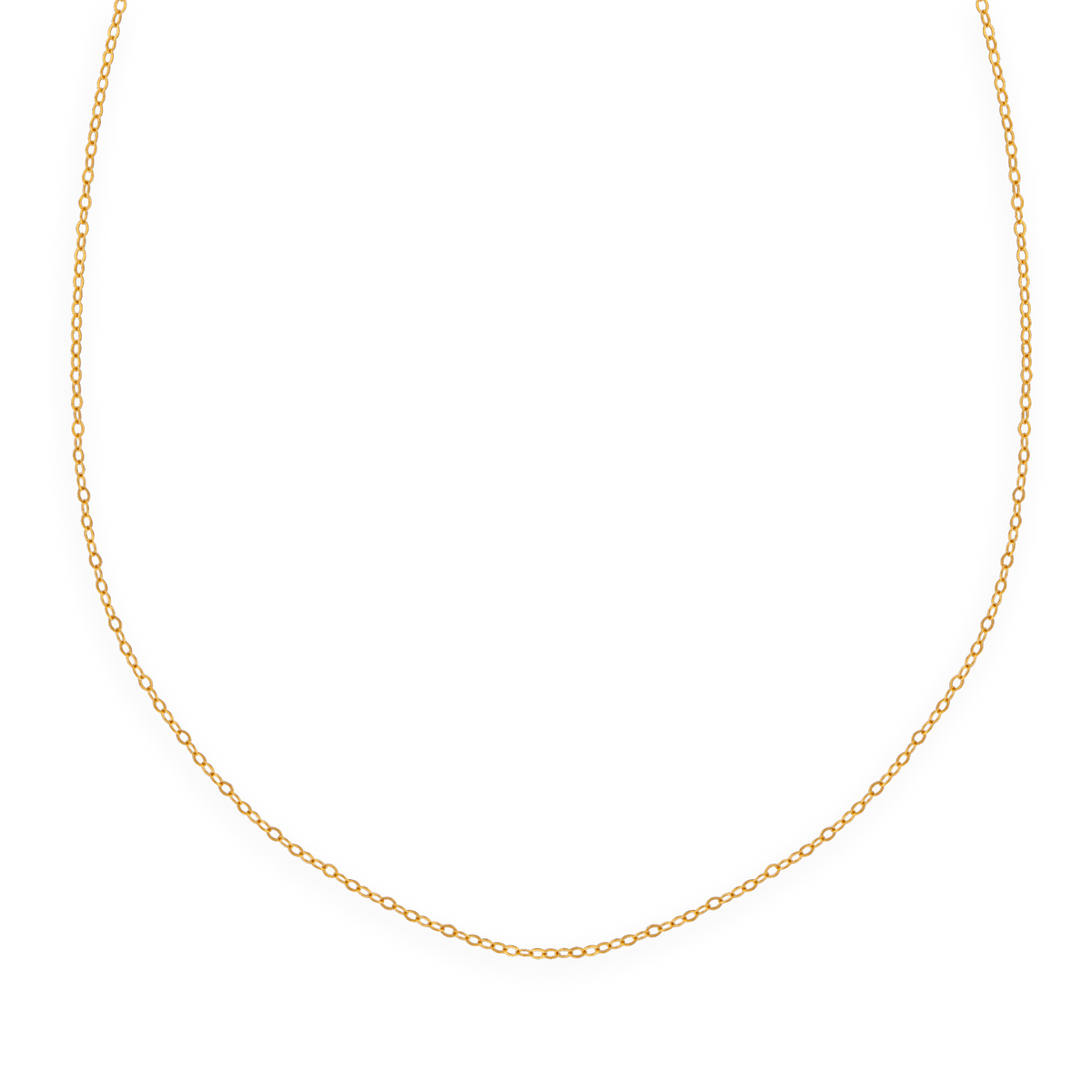 Collier Chaîne Or 375 Maille Forçat Miroir 1.2mm 45cm