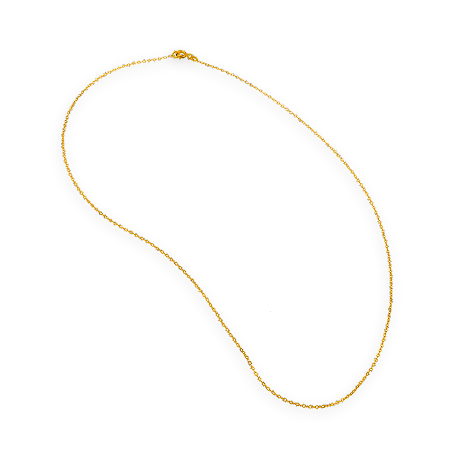 Collier chaîne or maille forçat miroir