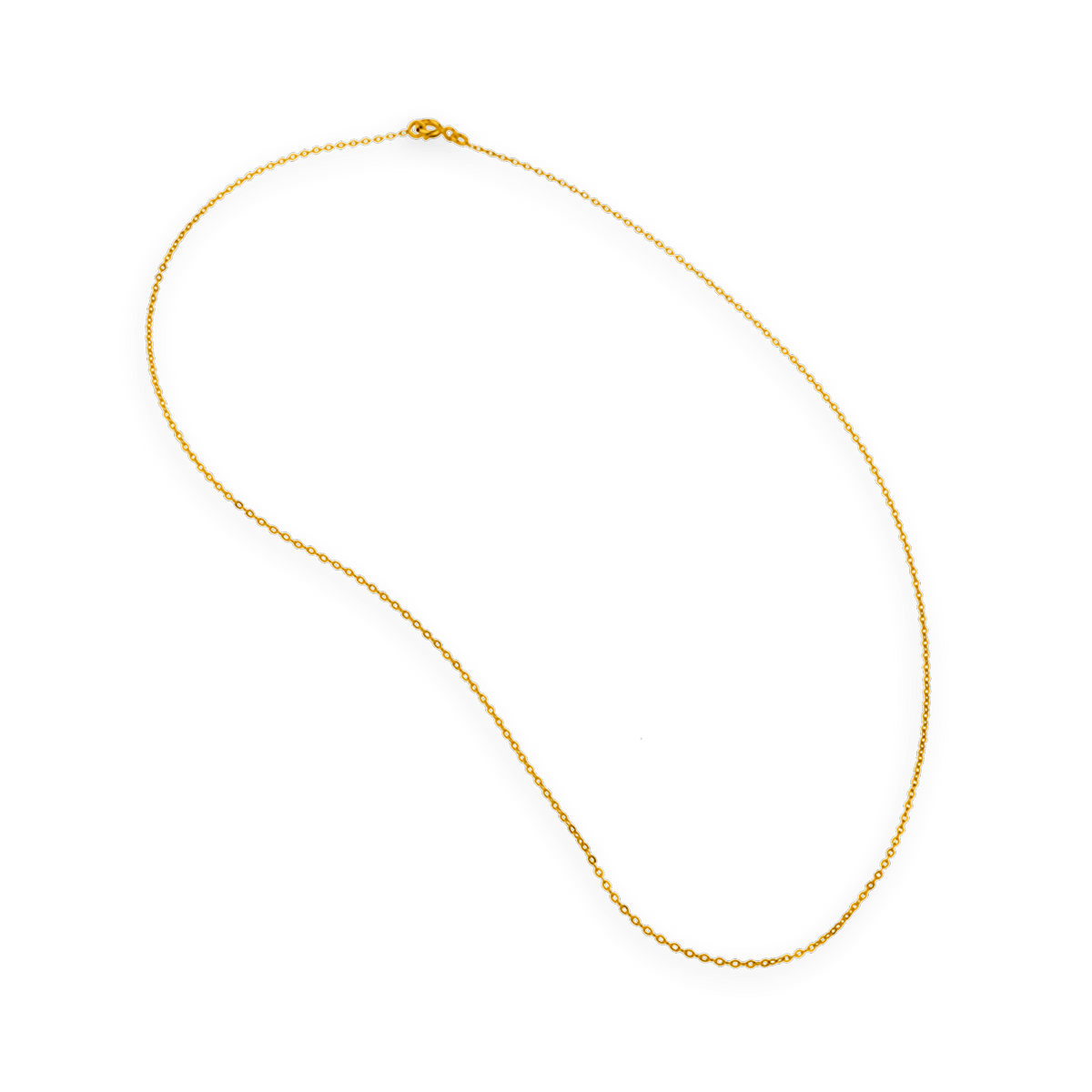 Collier Chaîne Or 375 Maille Forçat Miroir 1.2mm 45cm