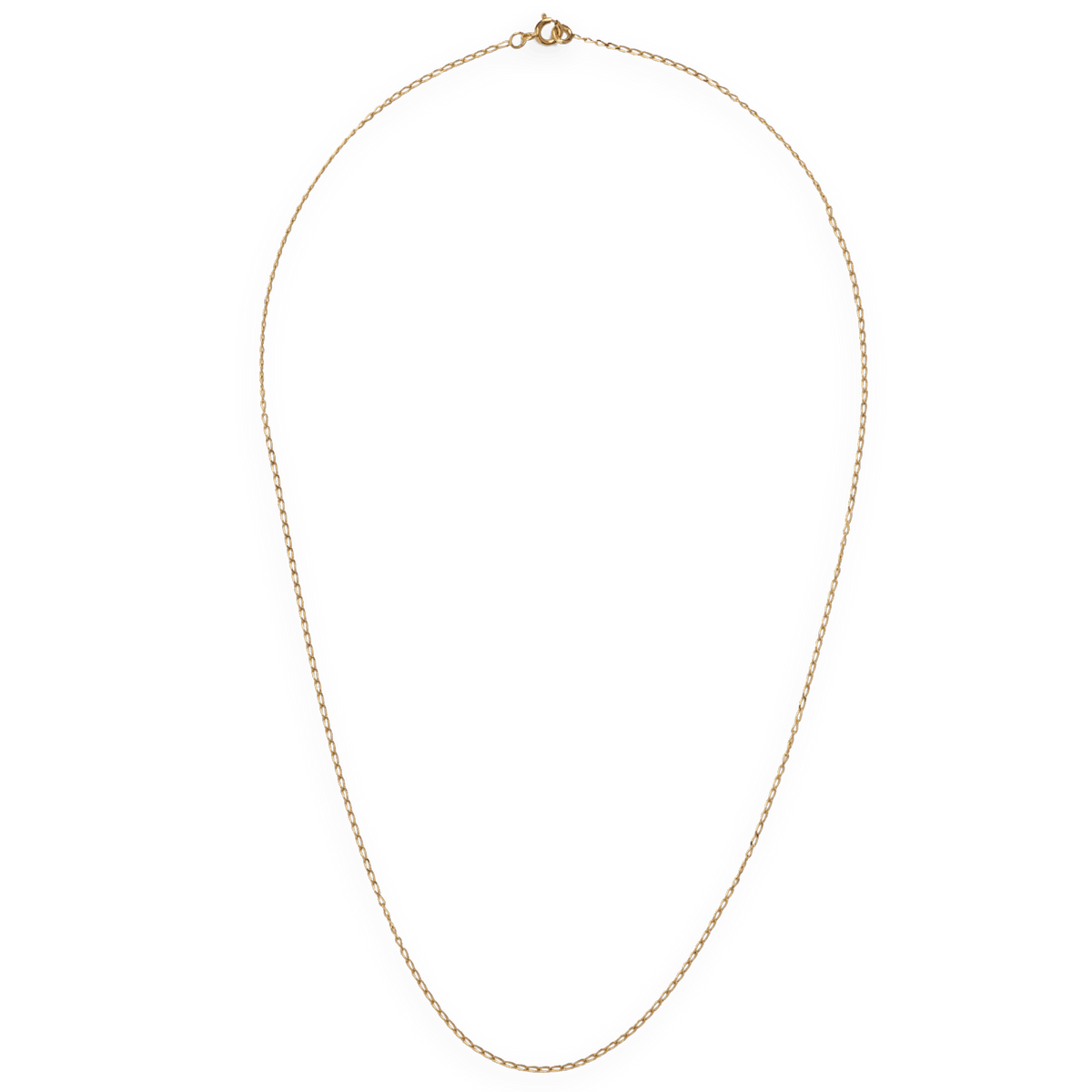 Collier Chaîne Or 375 Maille Cheval 0.8mm 40cm